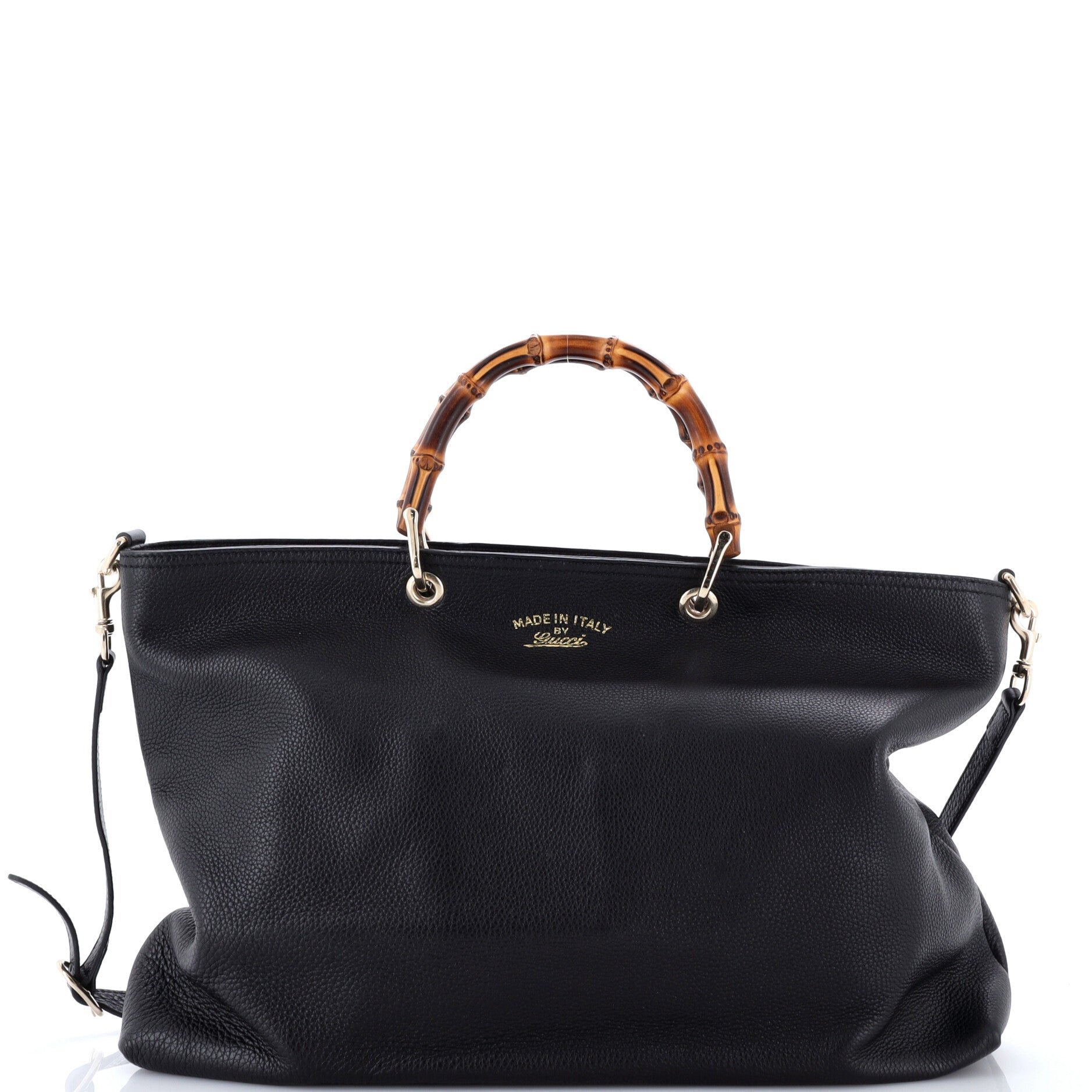 Bamboo Shopper Tote Leather Large