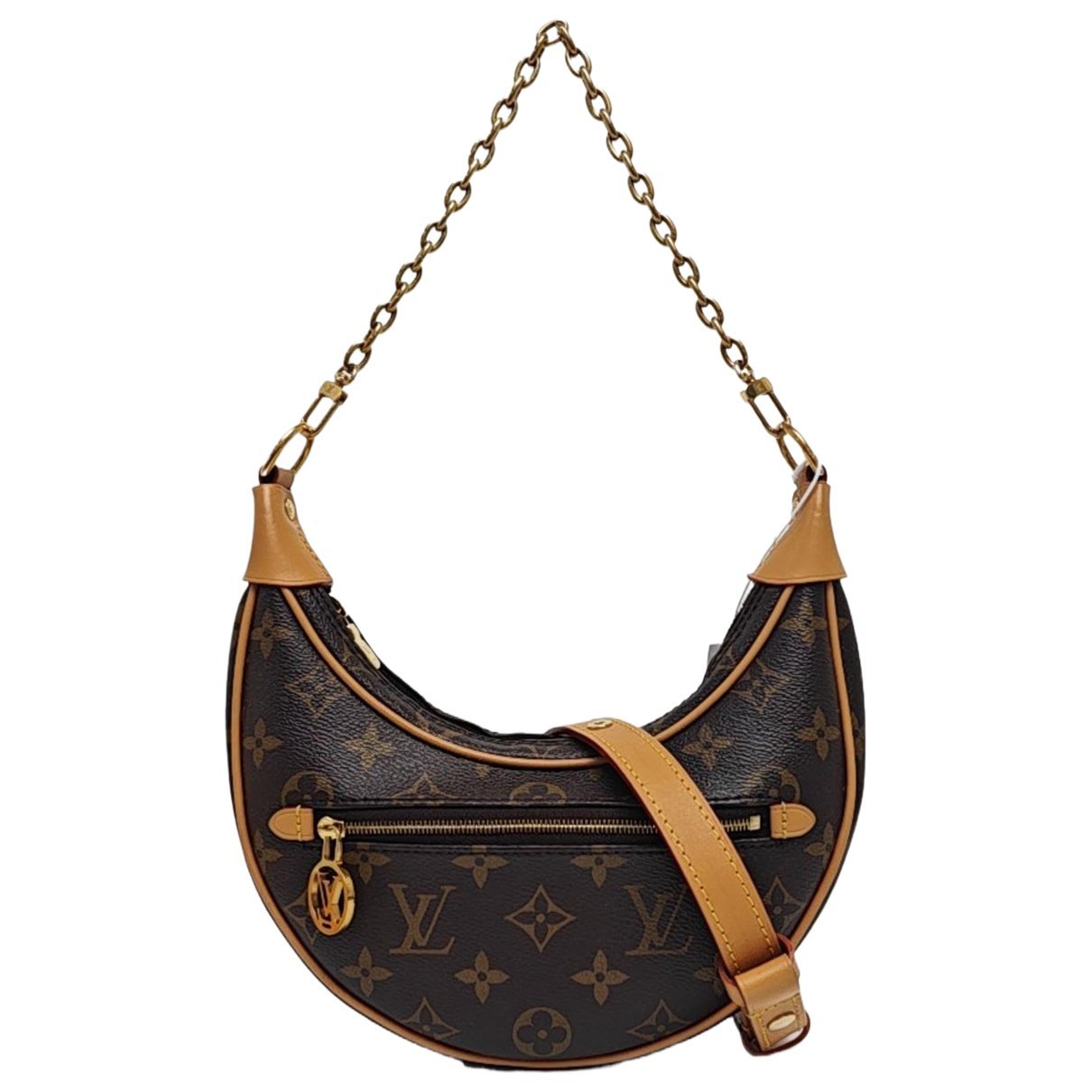 Loop leather crossbody bag