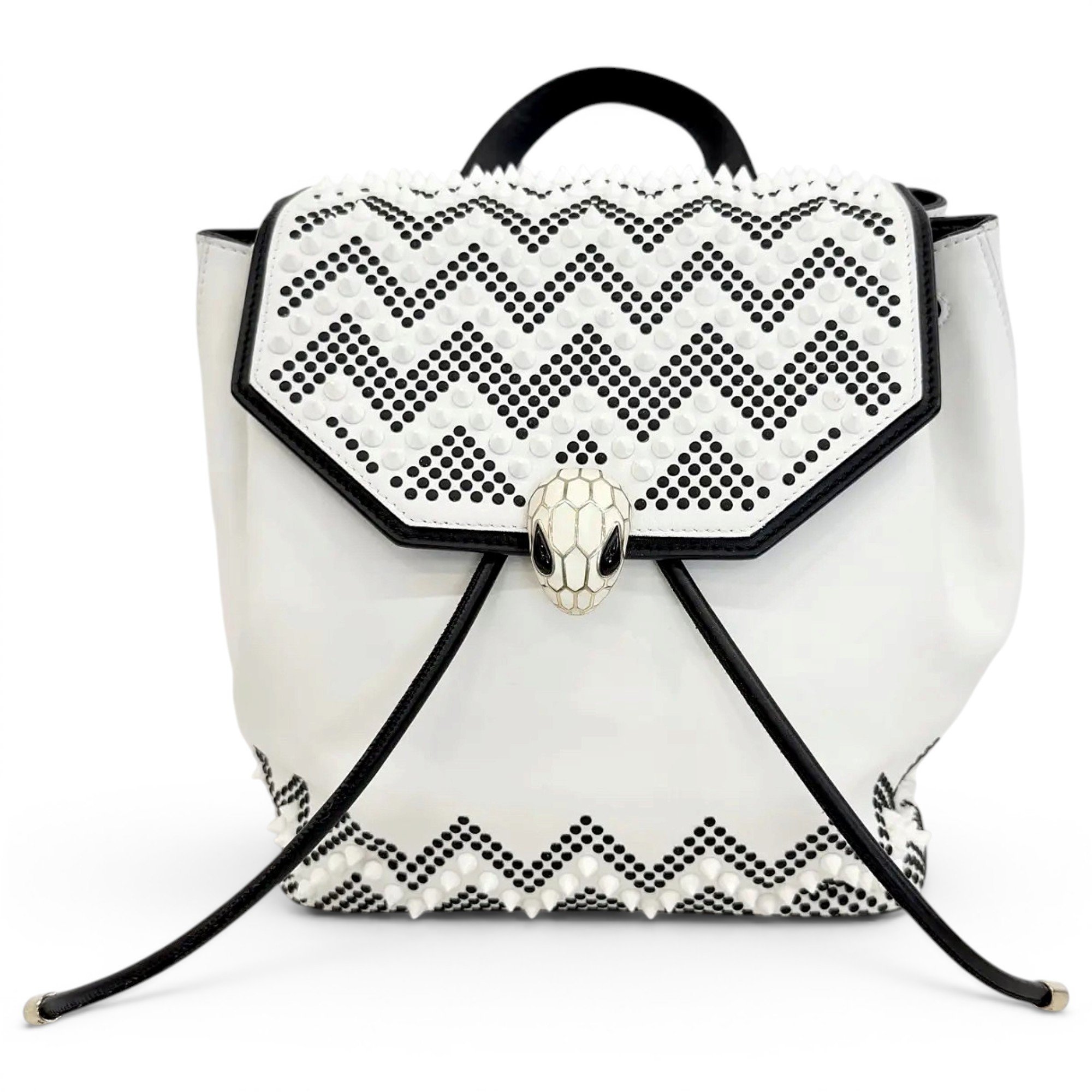 Serpenti leather backpack