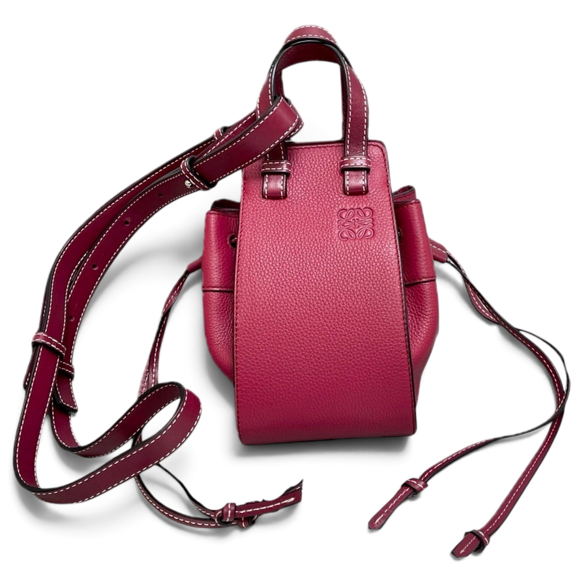Hammock leather handbag