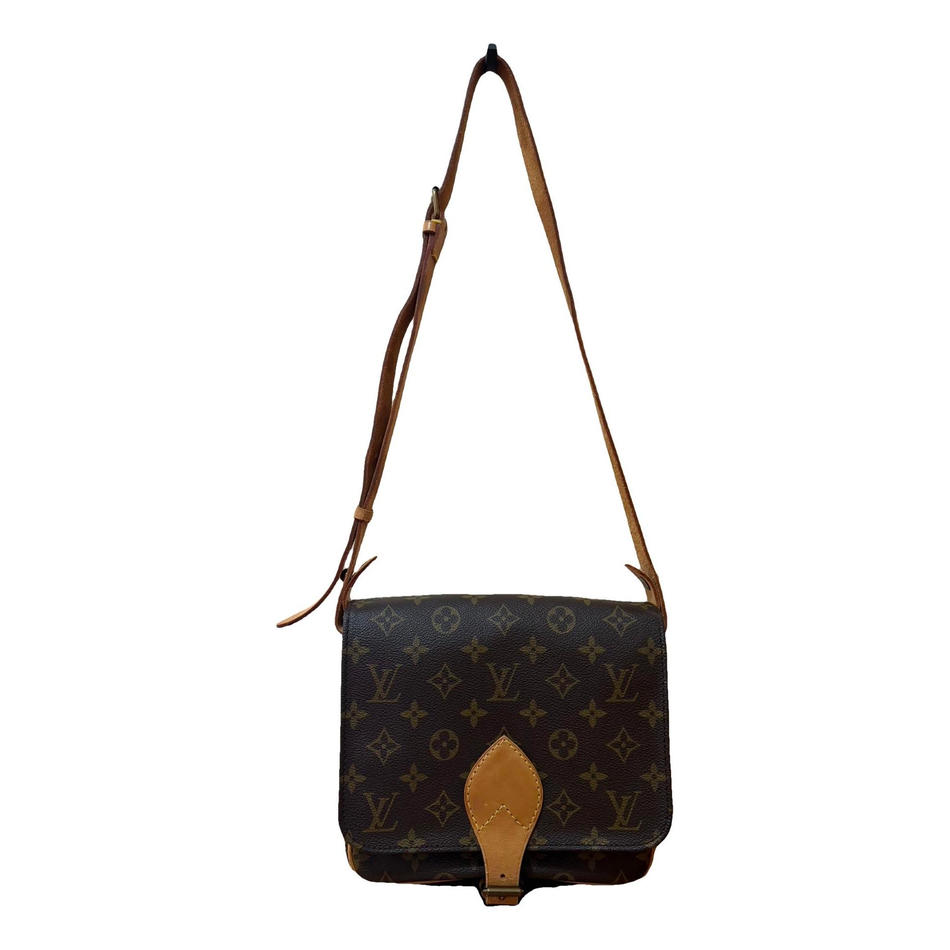 Cartouchière leather crossbody bag