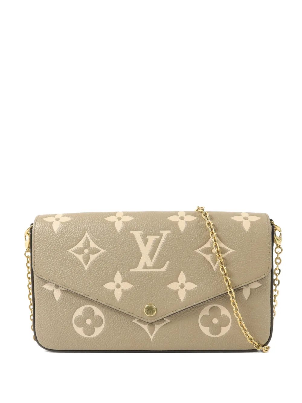 Felicie Monogram-pattern clutch bag
