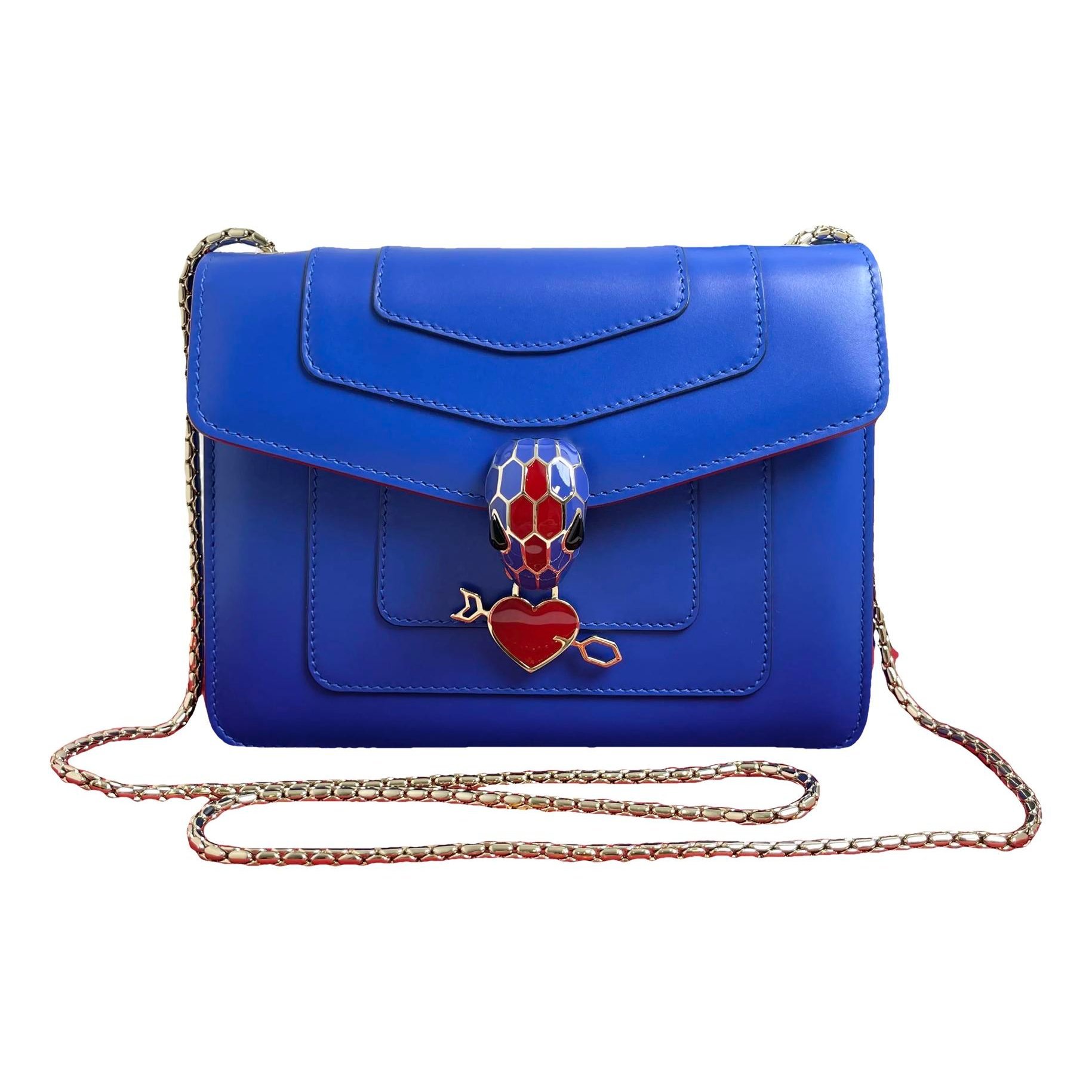 Serpenti leather handbag