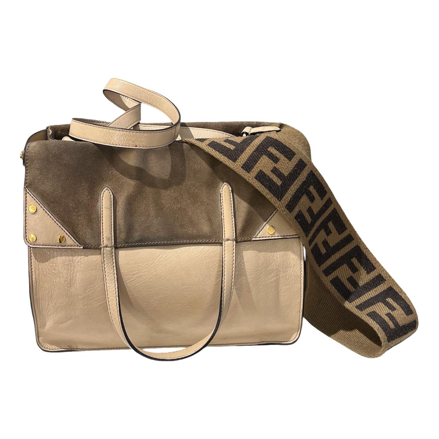 Flip leather handbag