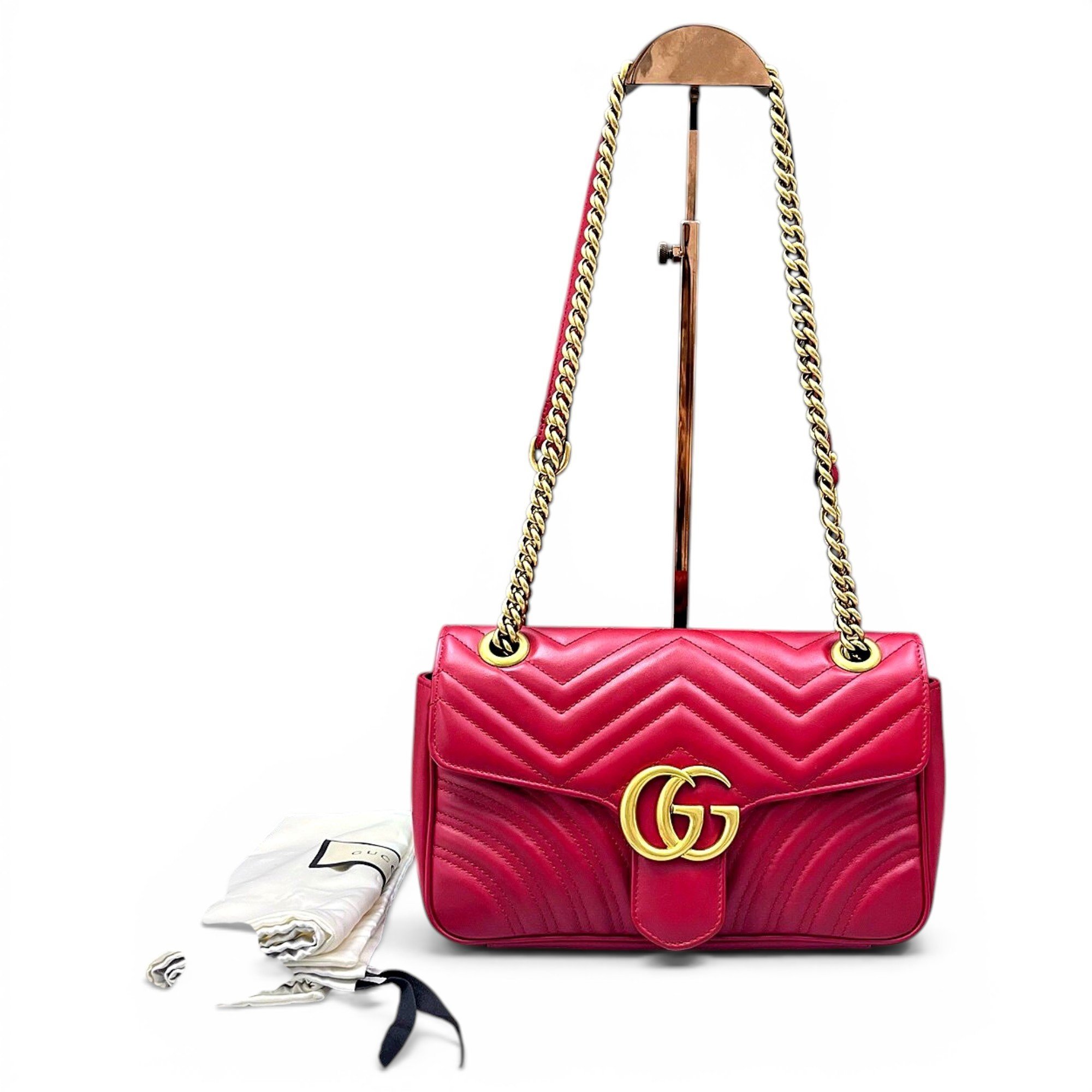 Gucci GG Marmont Chain leather crossbody bag