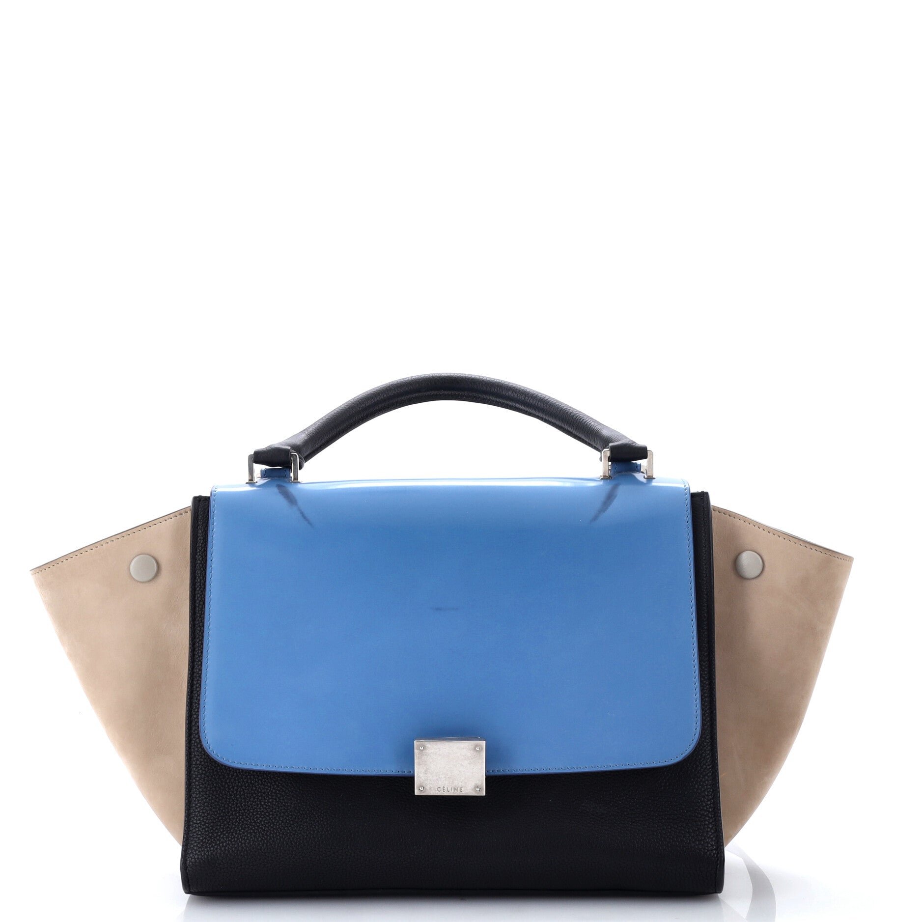 Tricolor Trapeze Bag Leather Small