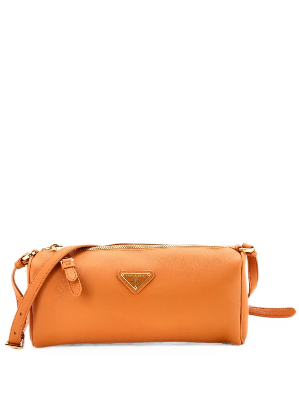 Zip Buckle Pouch Leather shoulder bag