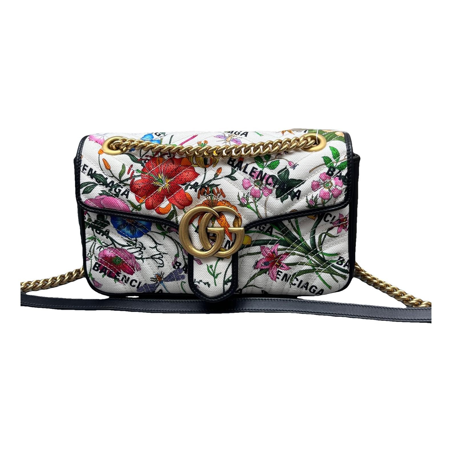 GG Marmont Flap leather handbag