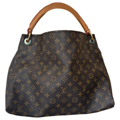 Artsy leather handbag