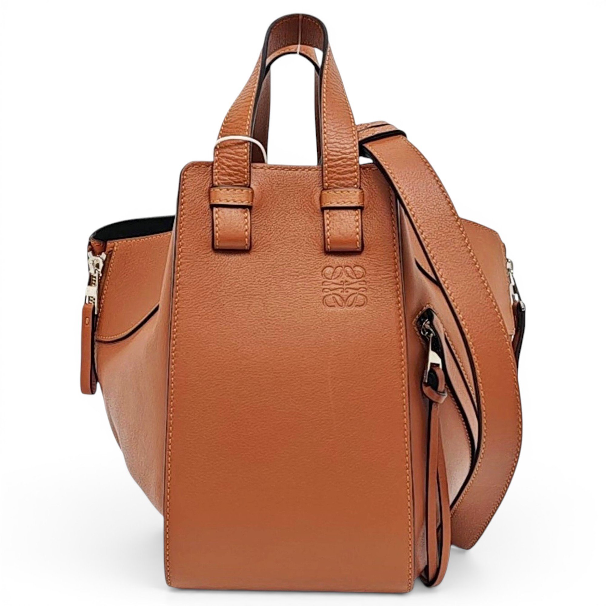 Hammock leather handbag