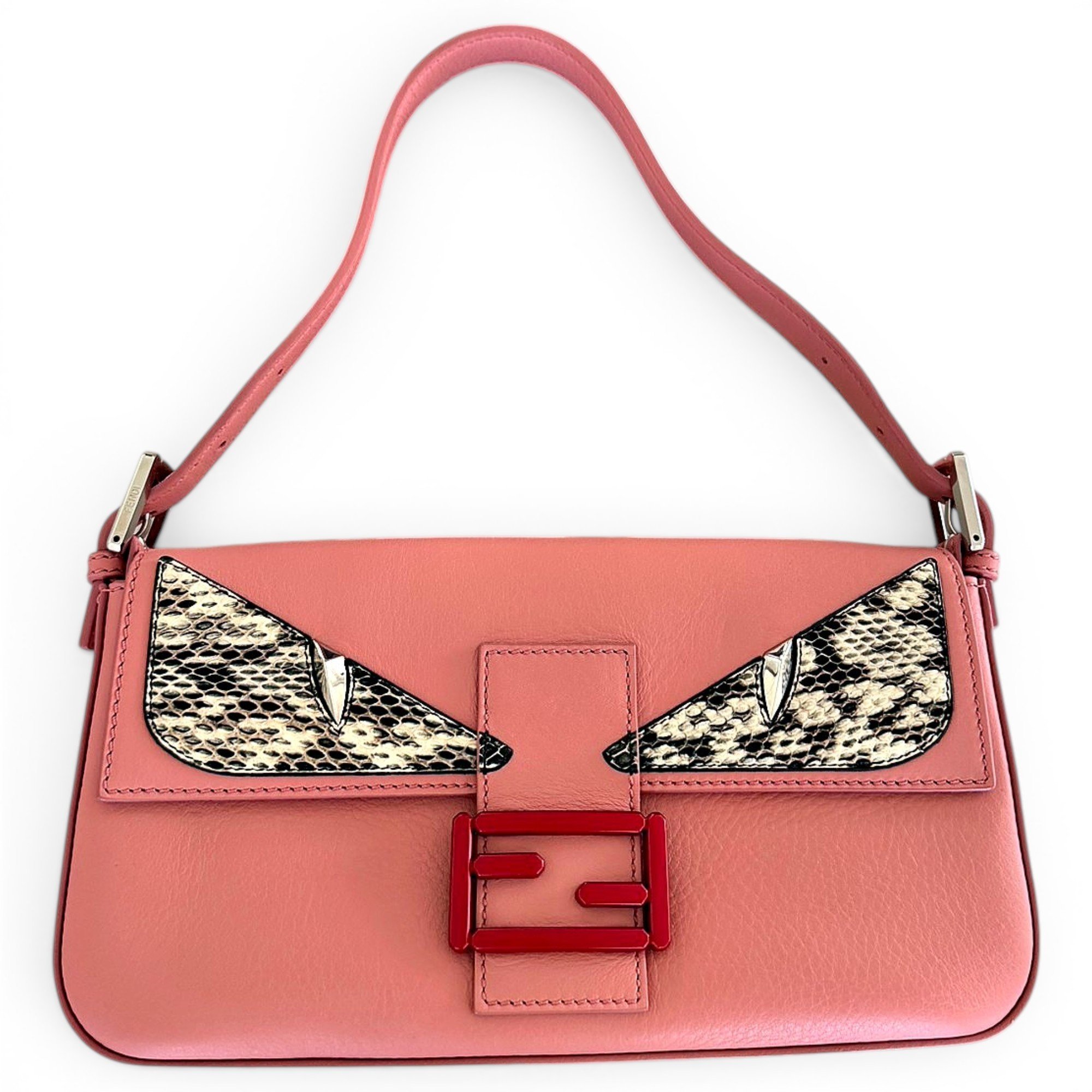 Baguette leather handbag