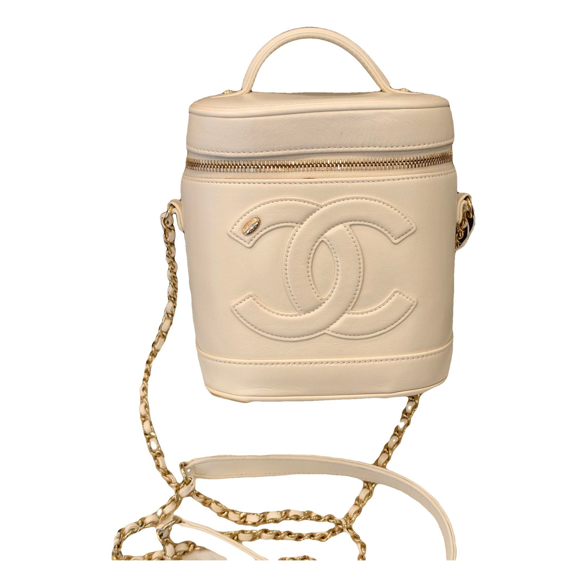 Trendy CC Vanity leather handbag