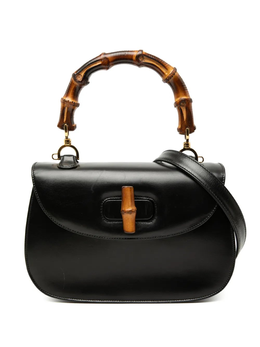 20th Century Calfskin Bamboo Night satchel