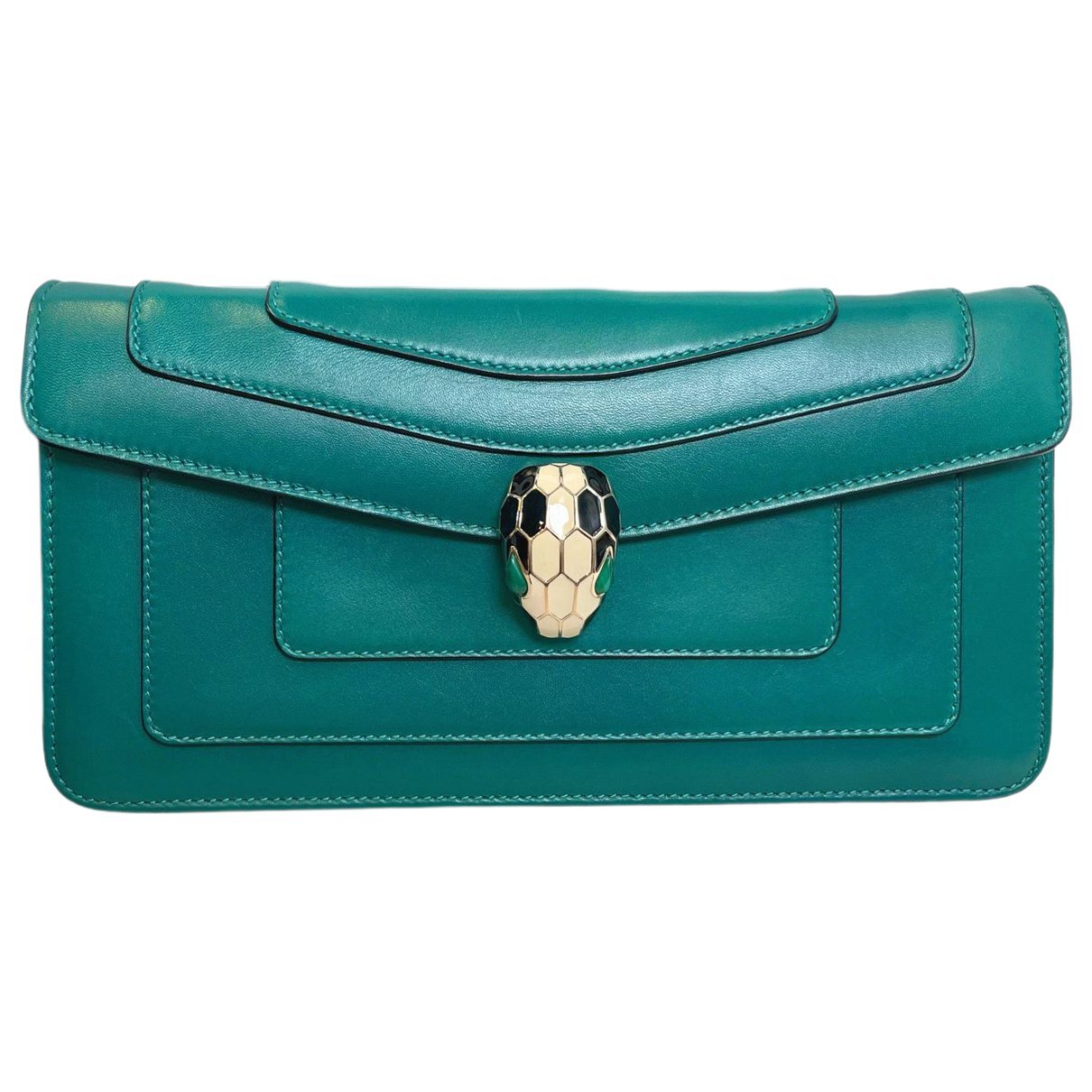 Serpenti leather handbag