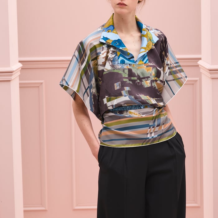 Random Surprise Petit H Silk Tunic
