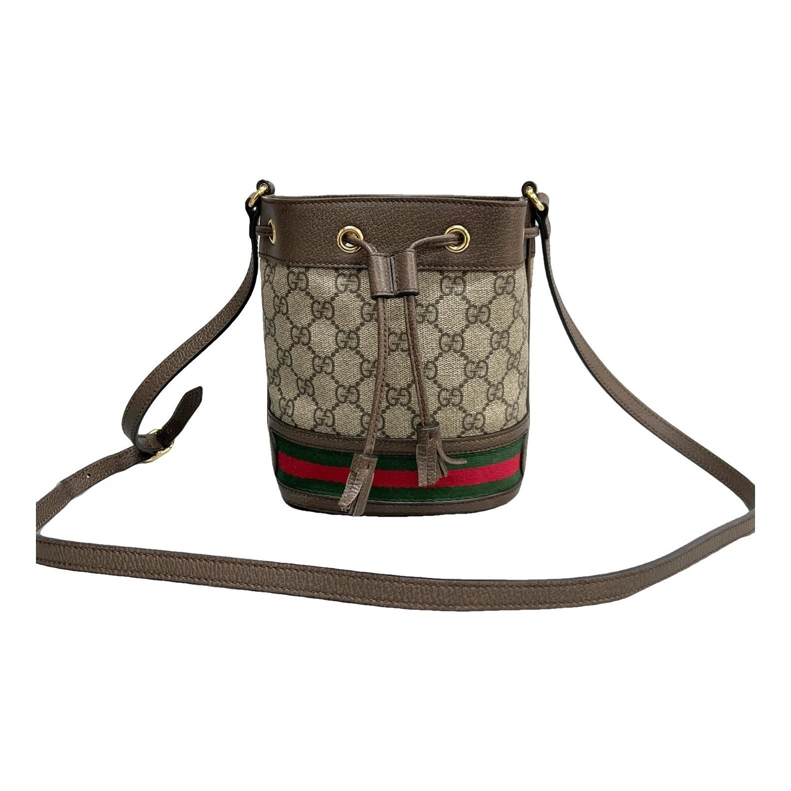 Ophidia Bucket leather handbag