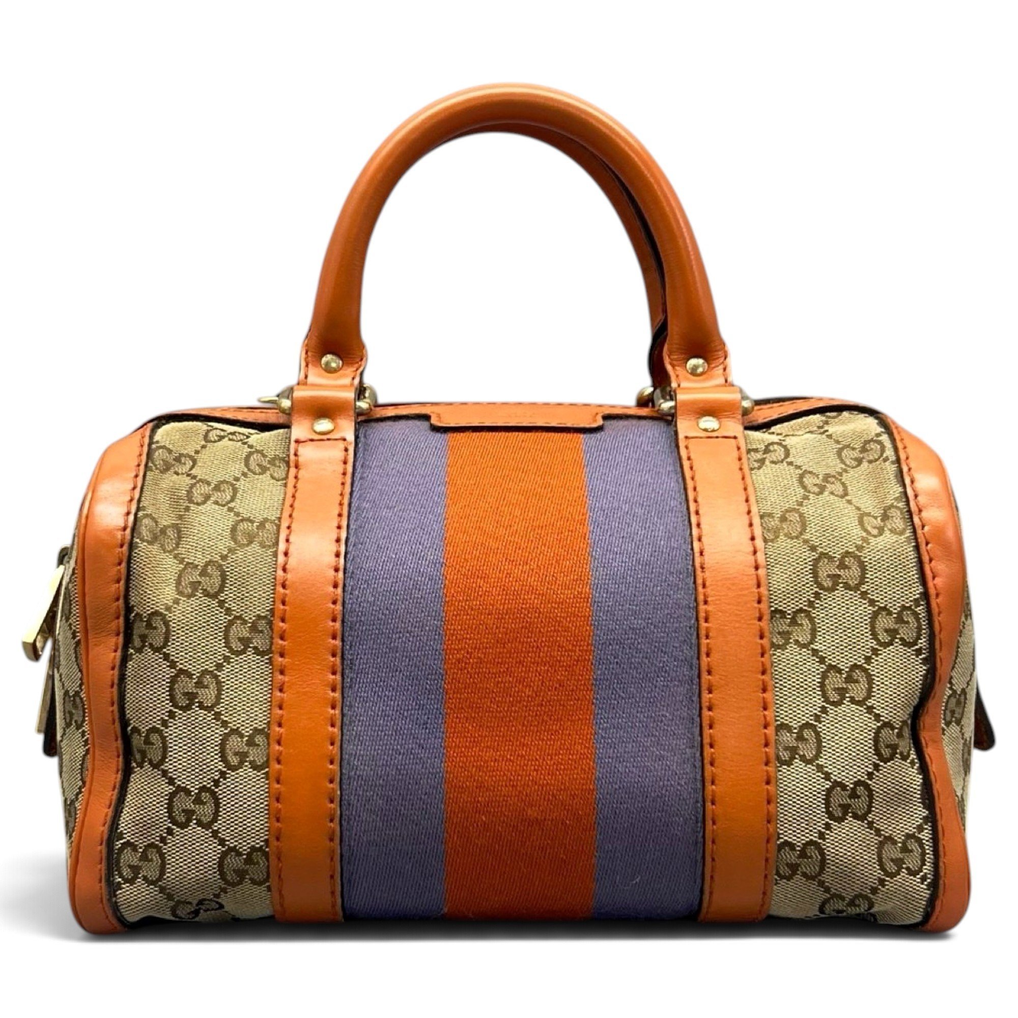 Boston leather bowling bag