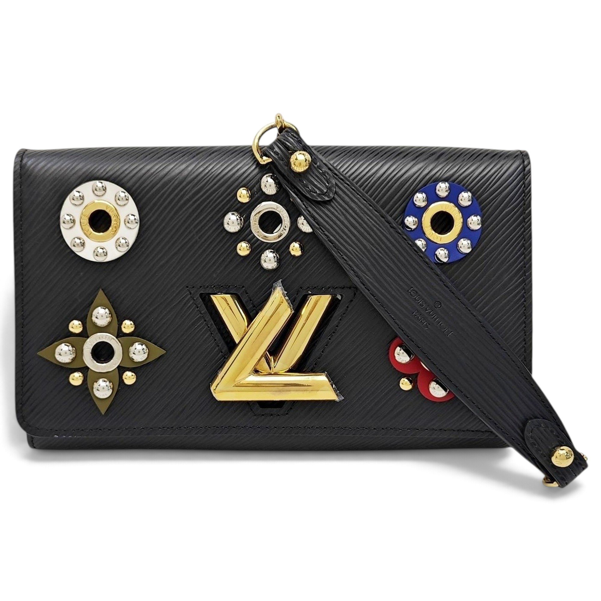 Twist leather handbag