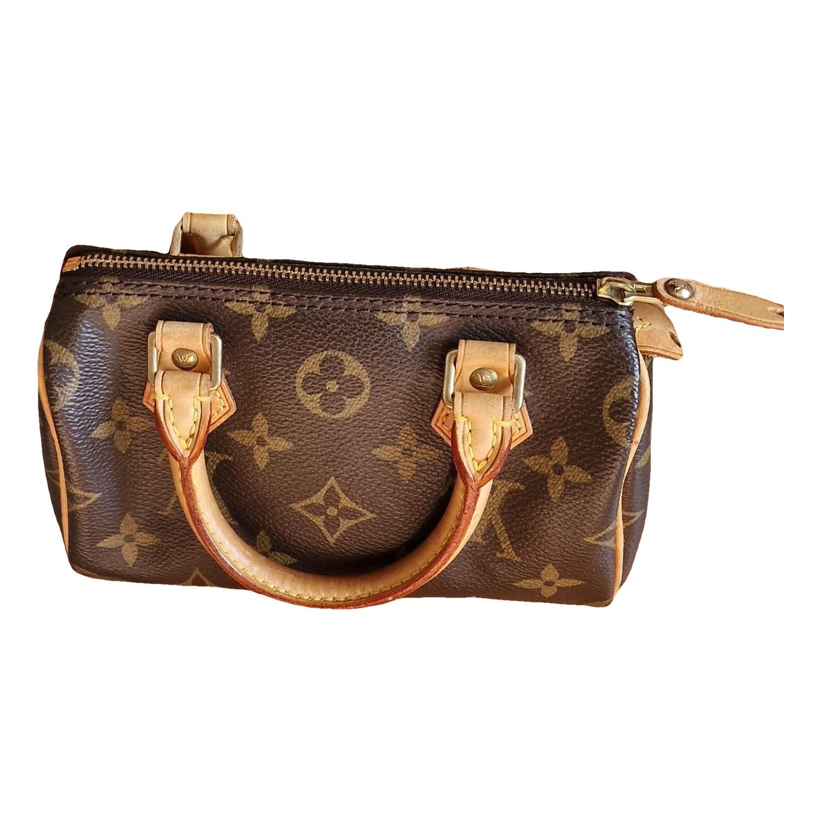 Louis Vuitton Nano Speedy / Mini HL leather crossbody bag