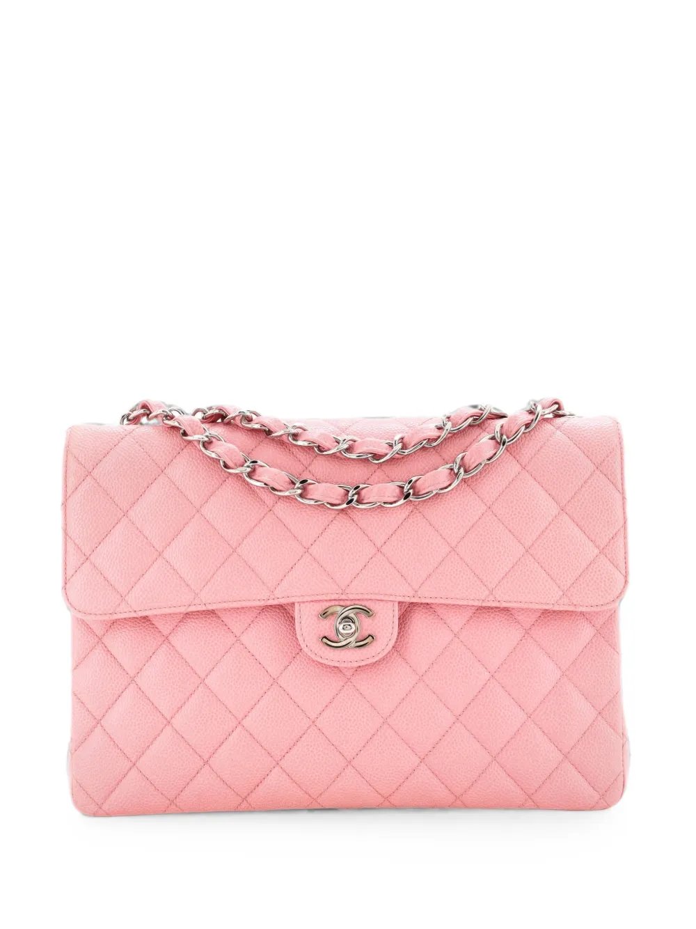 Classic Single Flap Bag Quilted Caviar Jumbo shoulder bag
