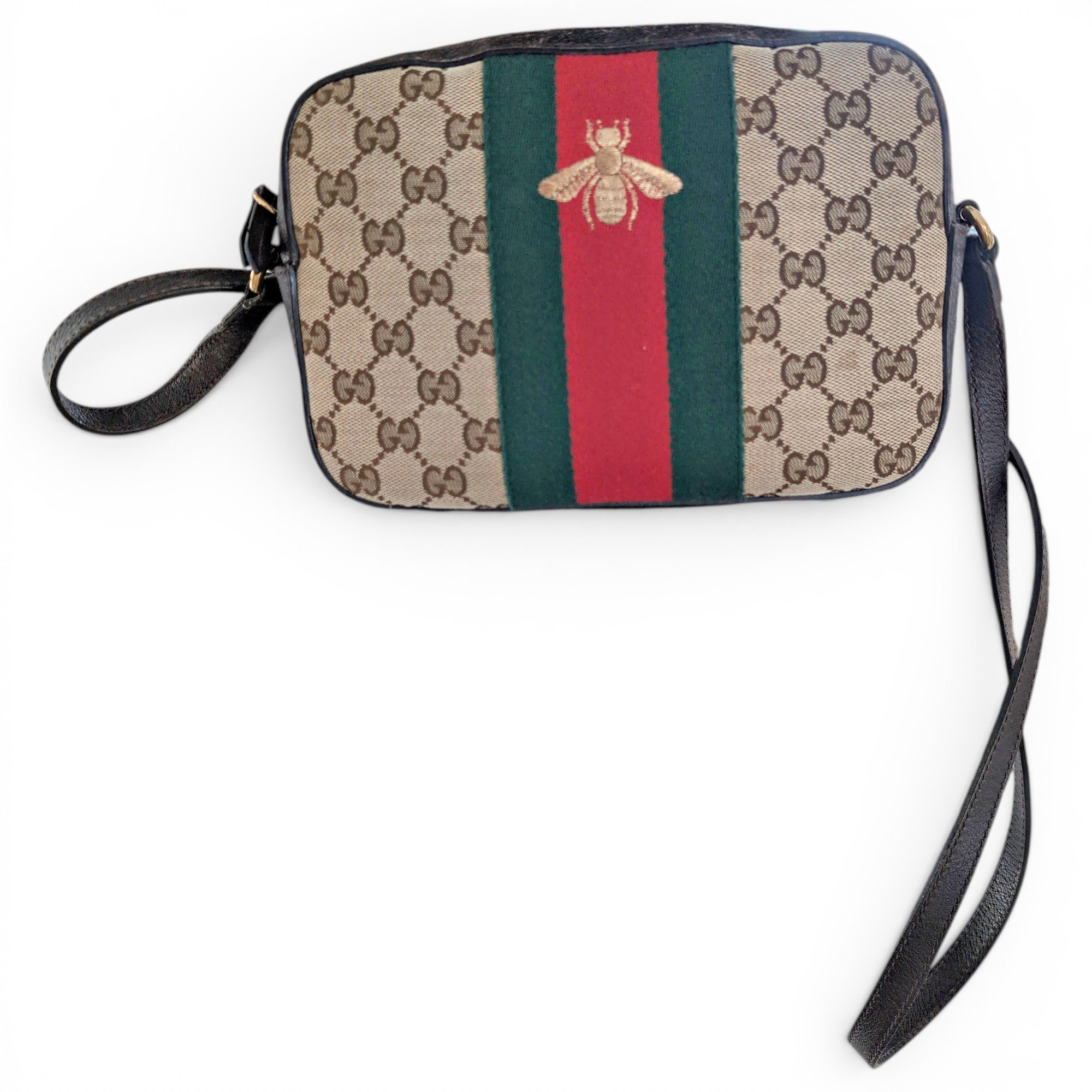 Ophidia leather crossbody bag