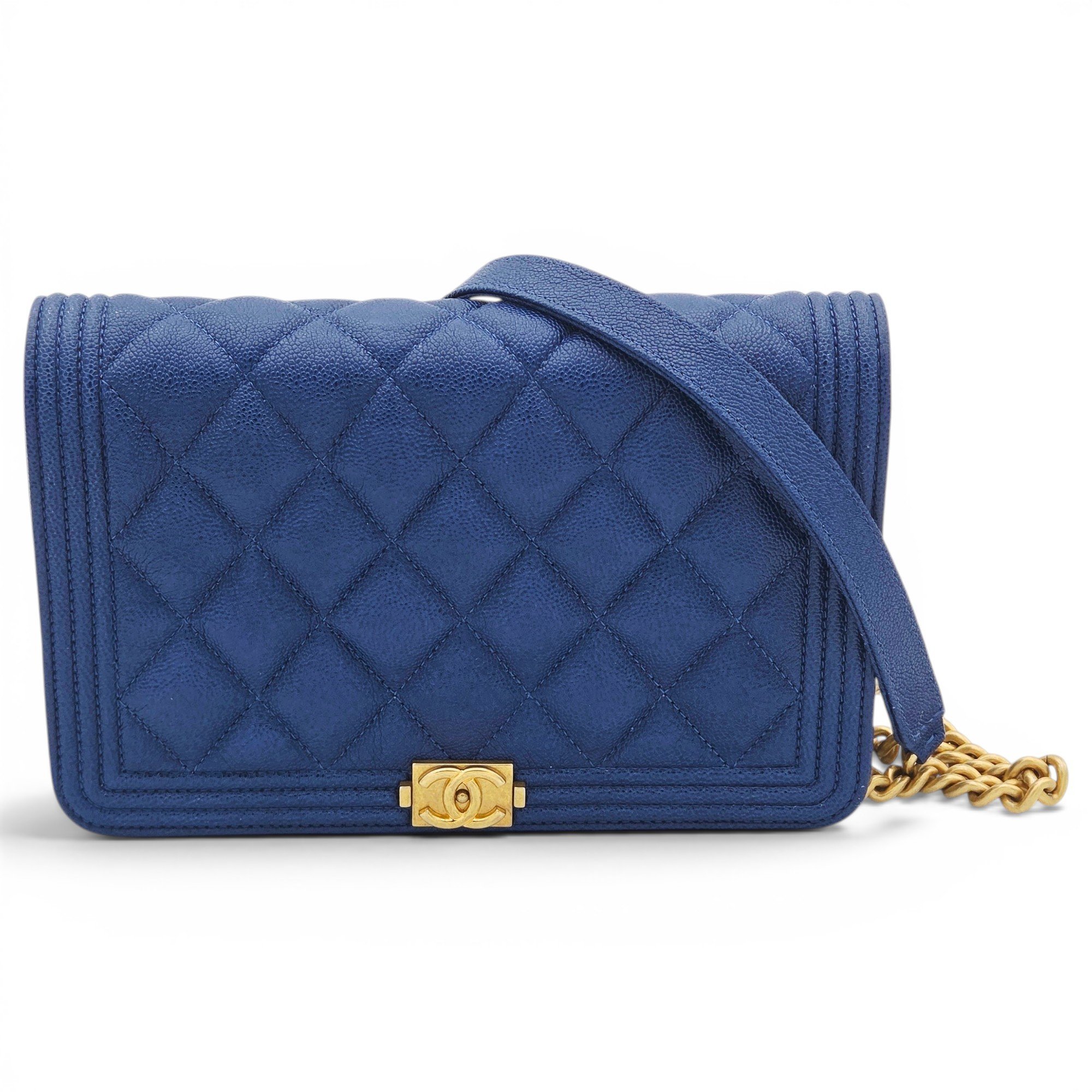 Wallet On Chain Boy leather handbag