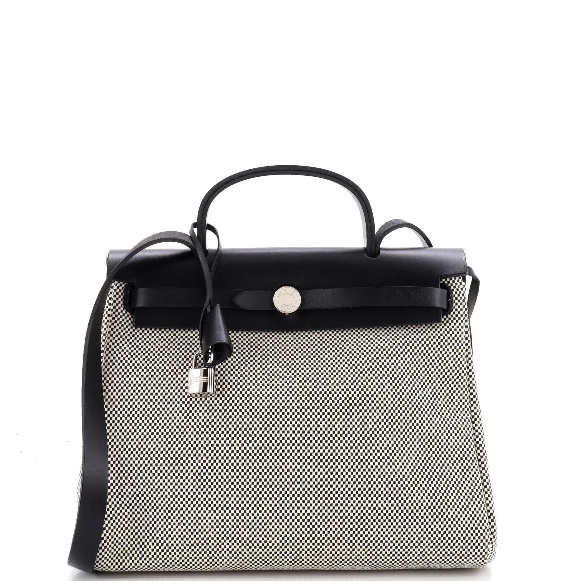 Hermes Herbag Handbag Black 2022