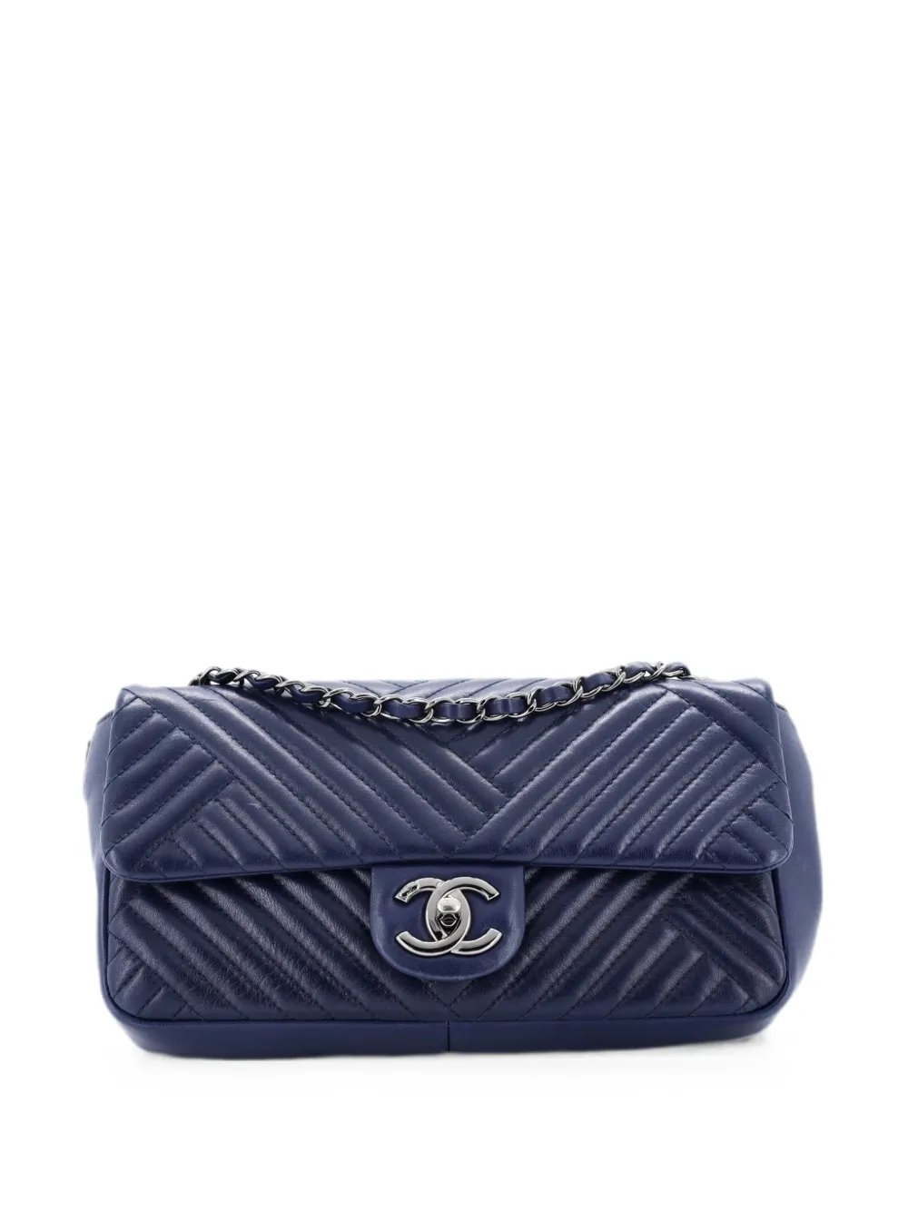 CC Crossing Flap Bag Chevron Lambskin Medium shoulder bag