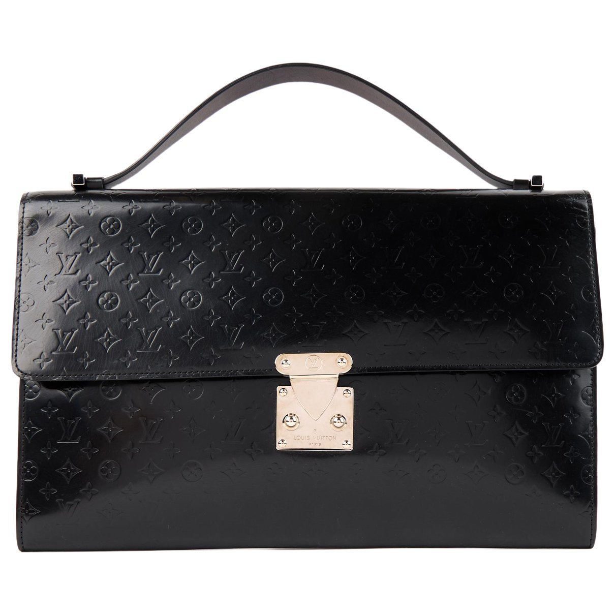 Leather clutch bag