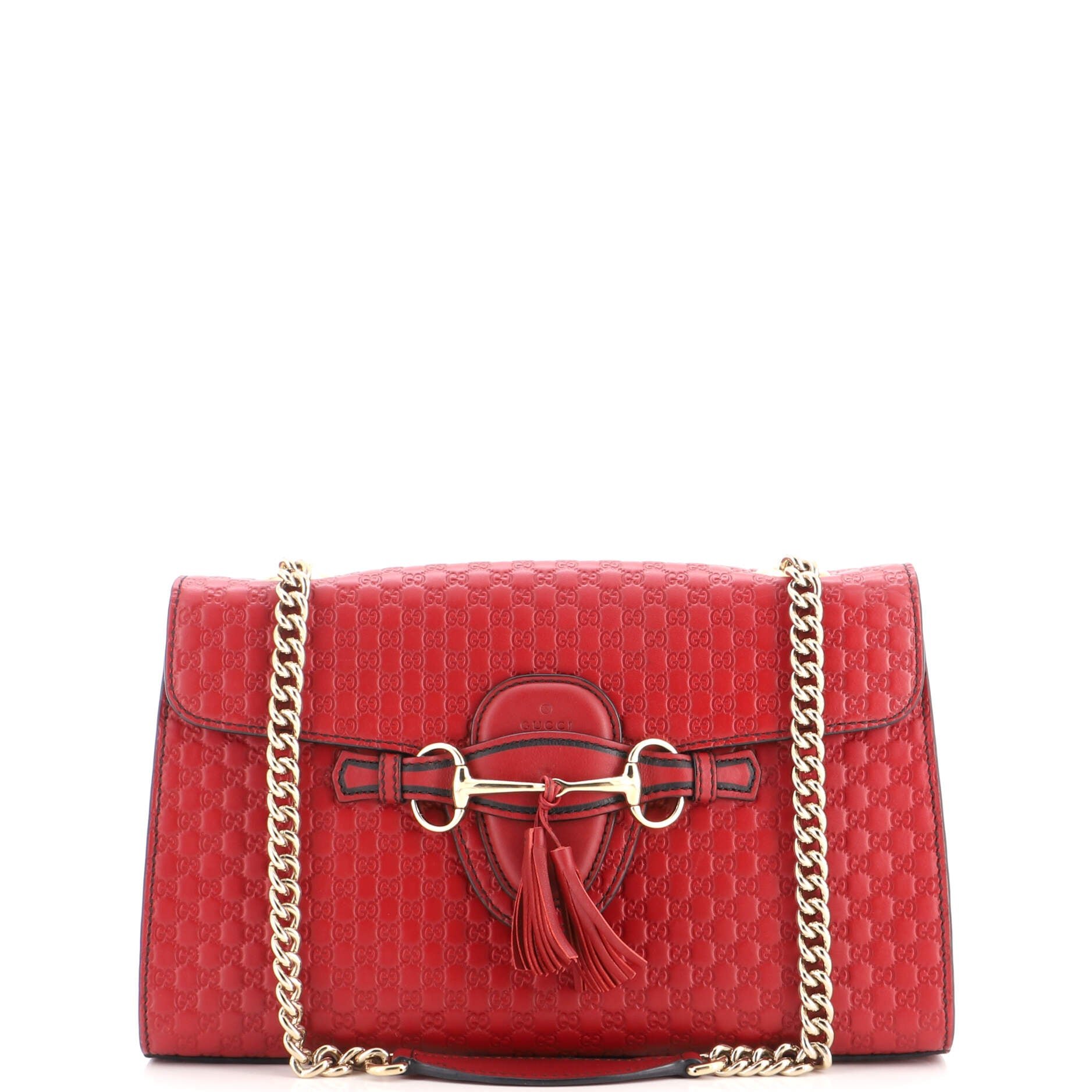 Emily Chain Flap Bag Microguccissima Leather Medium