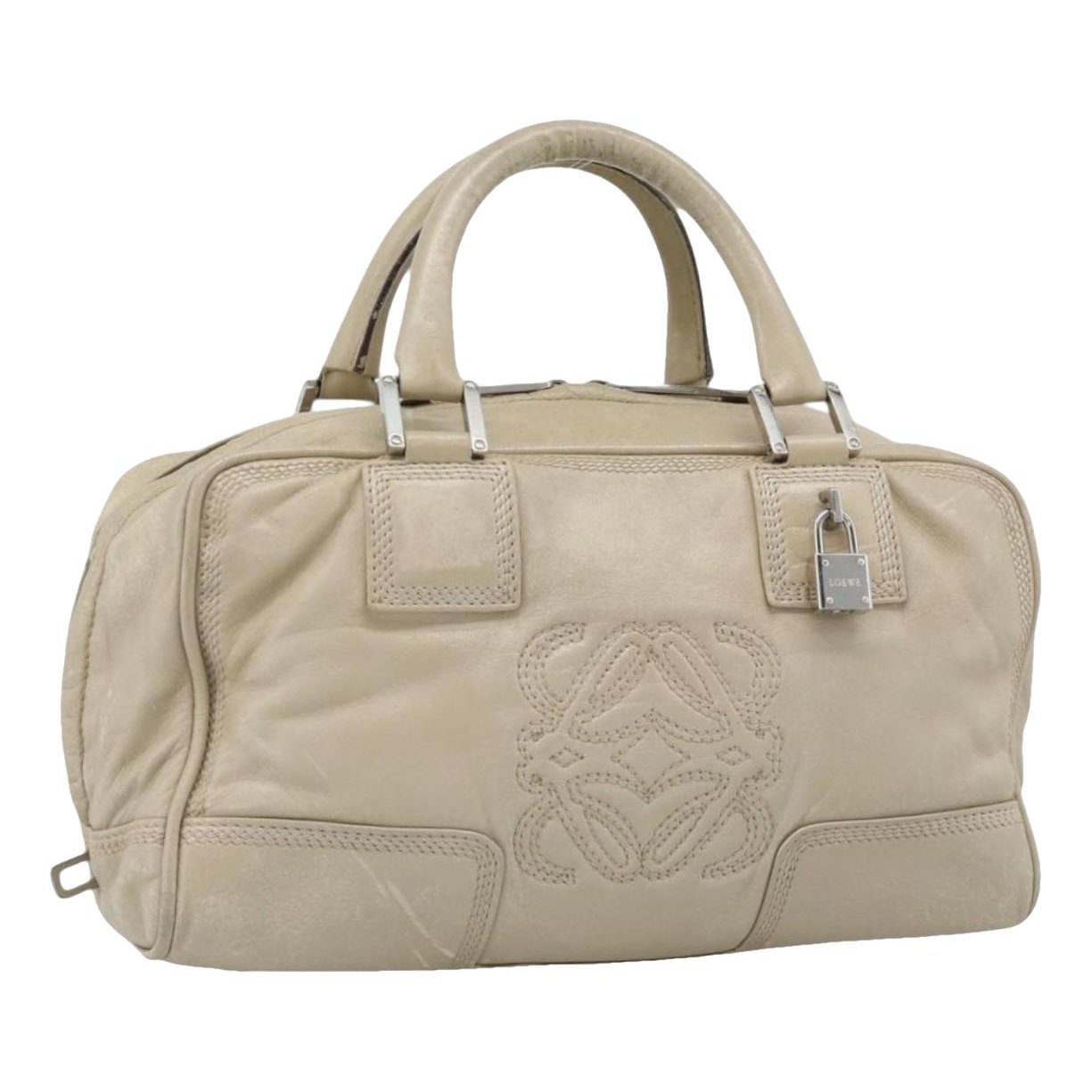 Anagram leather handbag