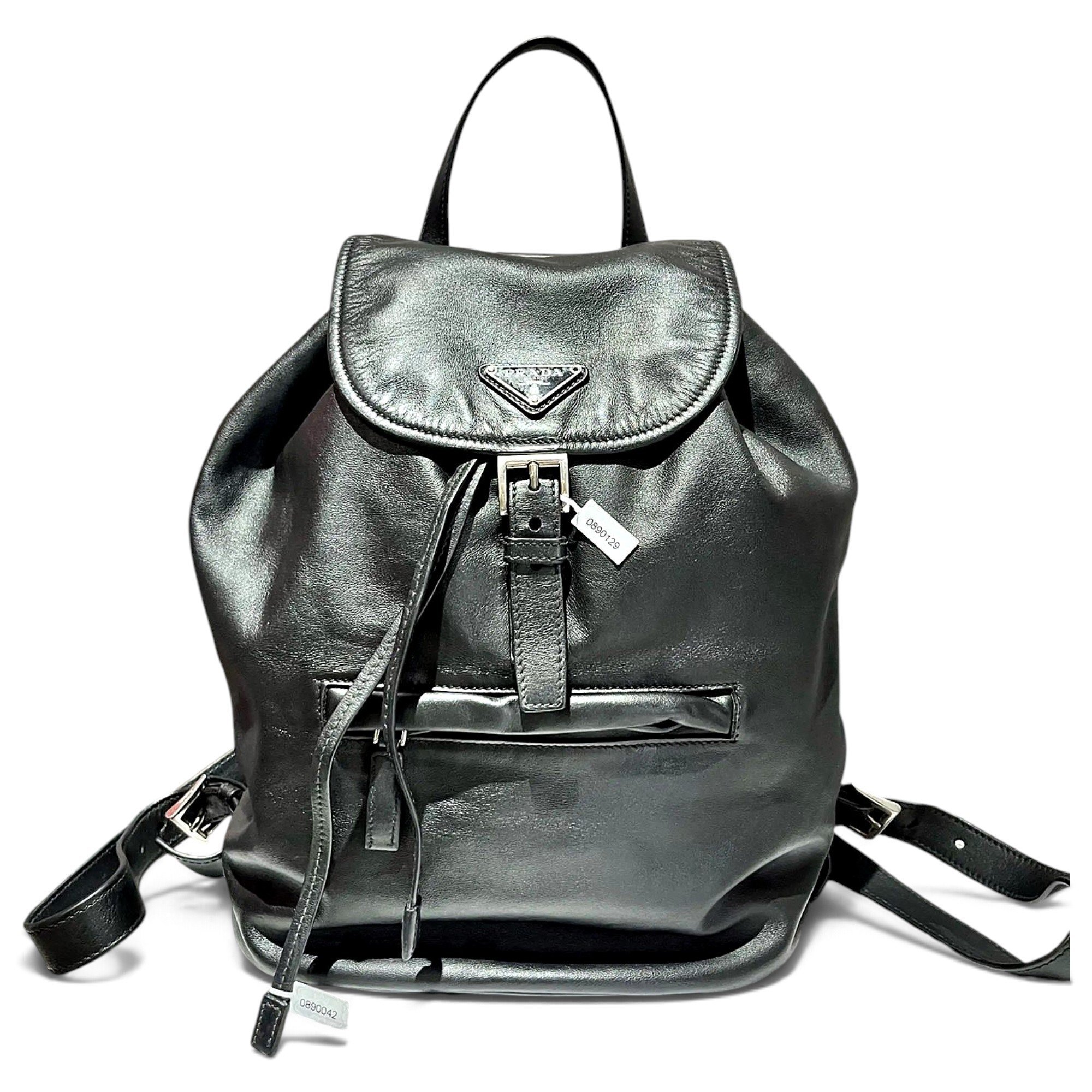 Leather backpack