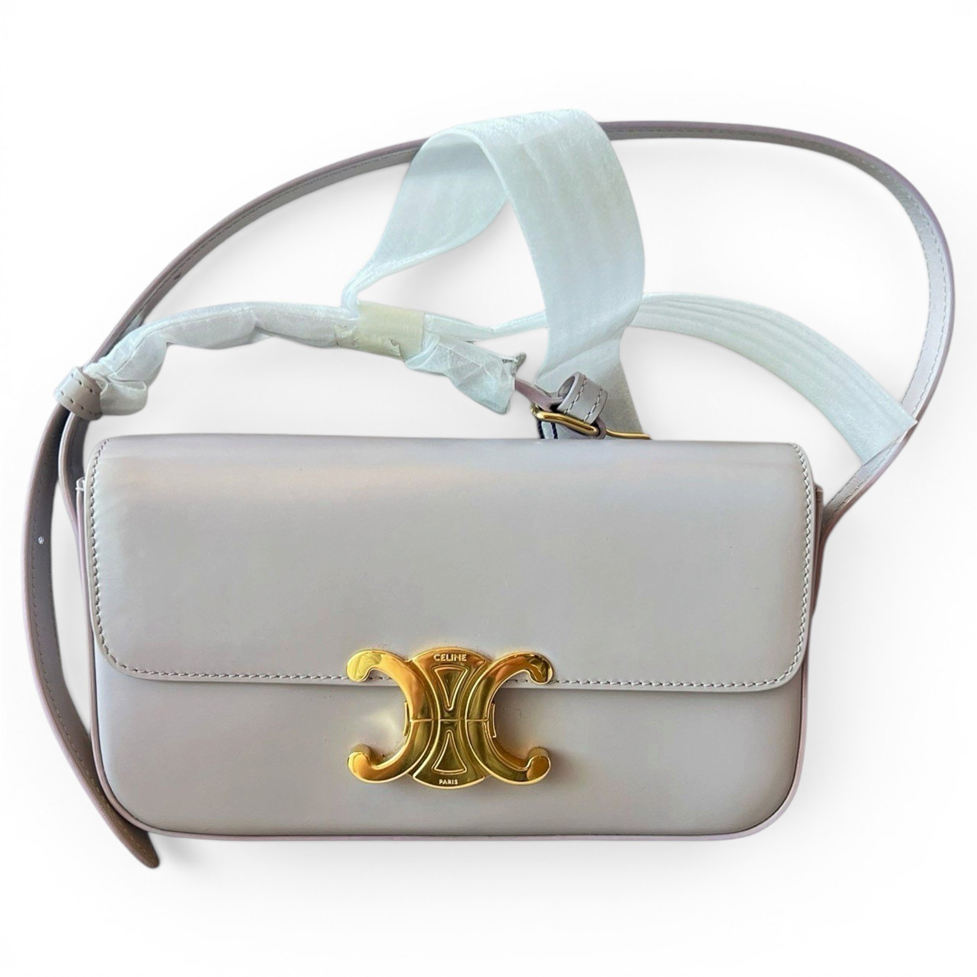 Celine Triomphe leather handbag