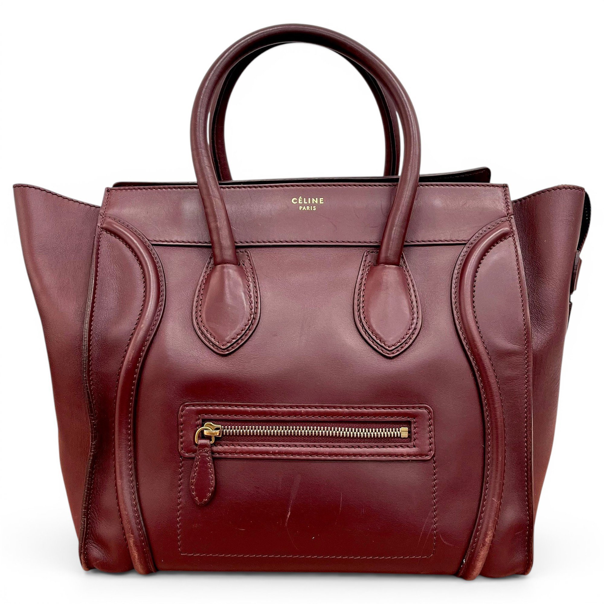 Luggage leather handbag