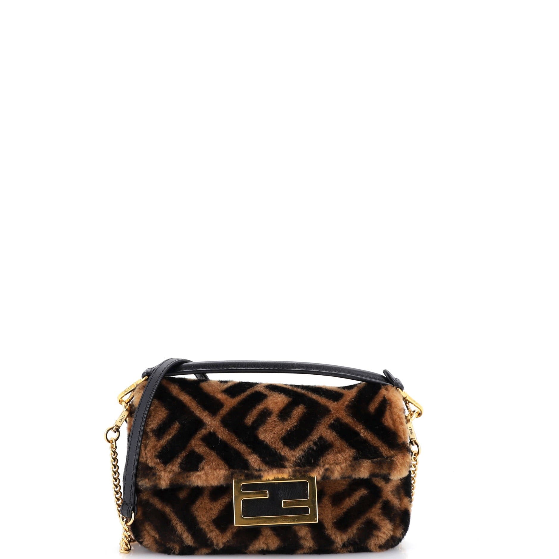 Baguette NM Bag Zucca Shearling Mini