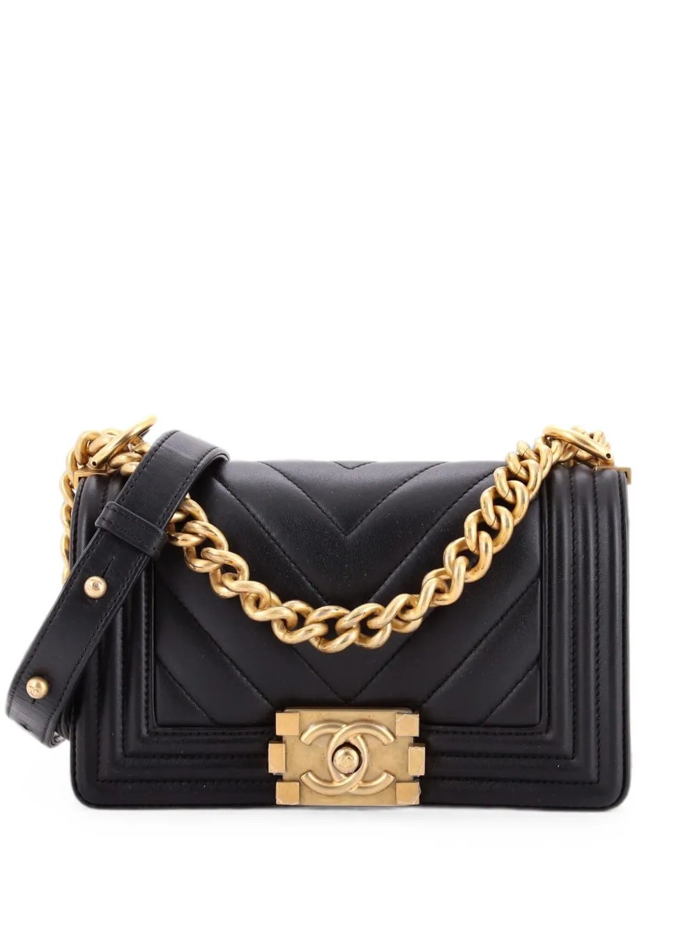 Boy Flap Bag Chevron Calfskin Small crossbody bag