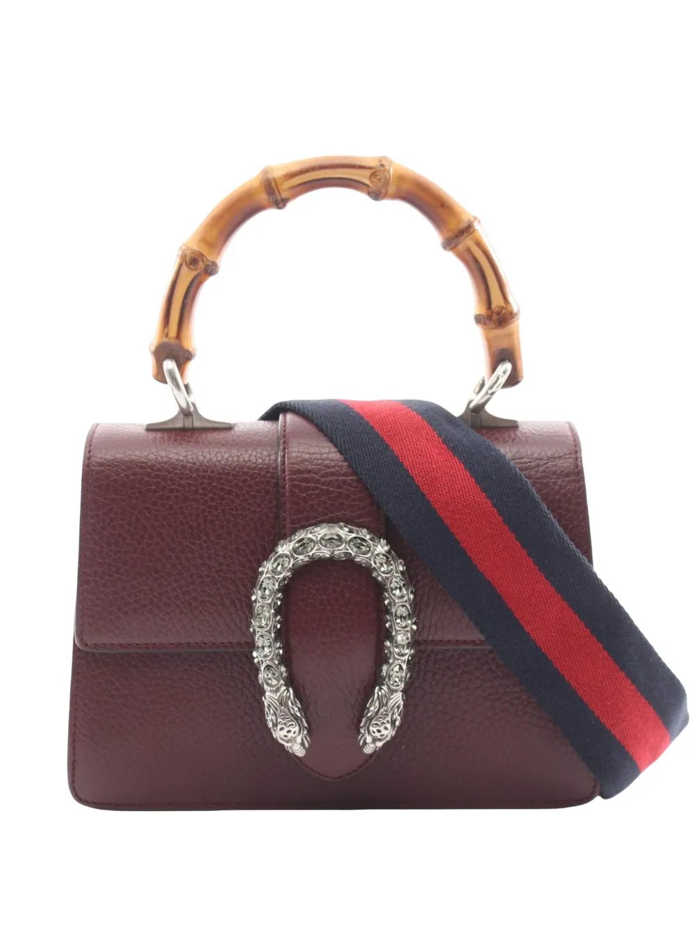 2016-2026 Mini Leather Bamboo Dionysus Web satchel