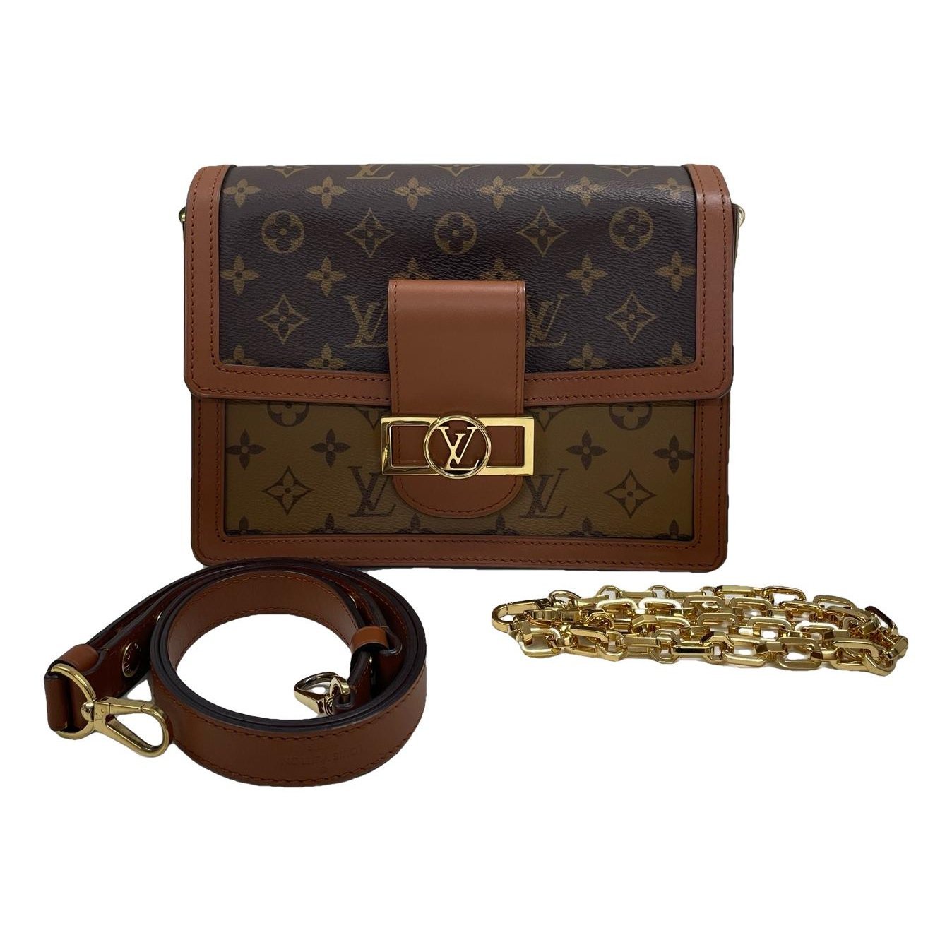 Dauphine leather handbag