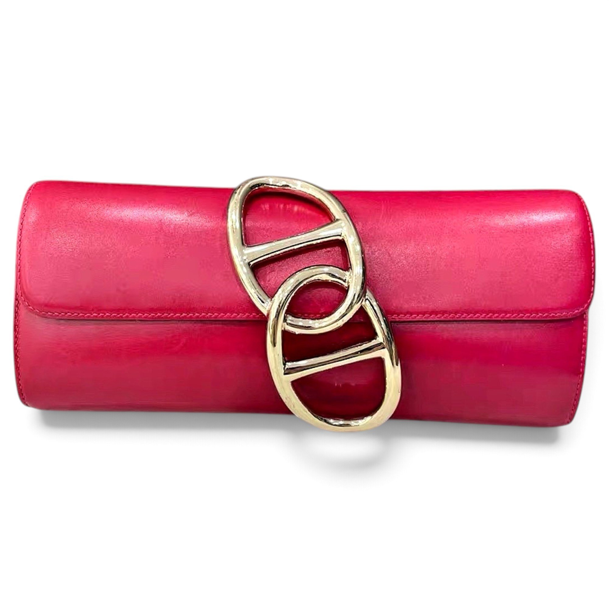 Egée leather clutch bag