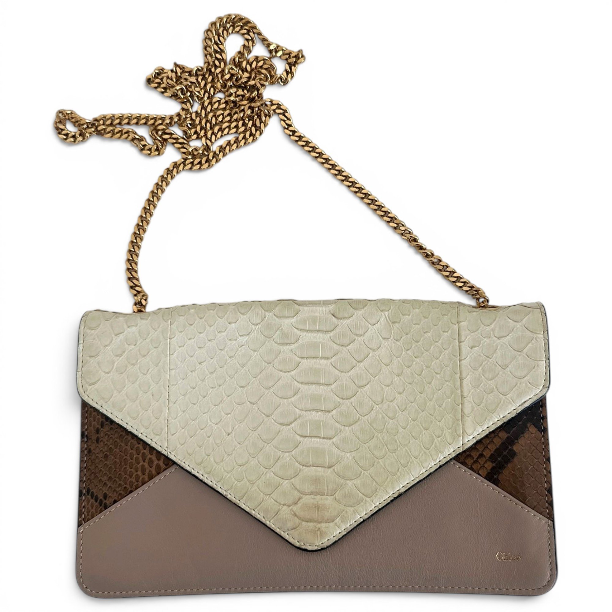 Leather clutch bag