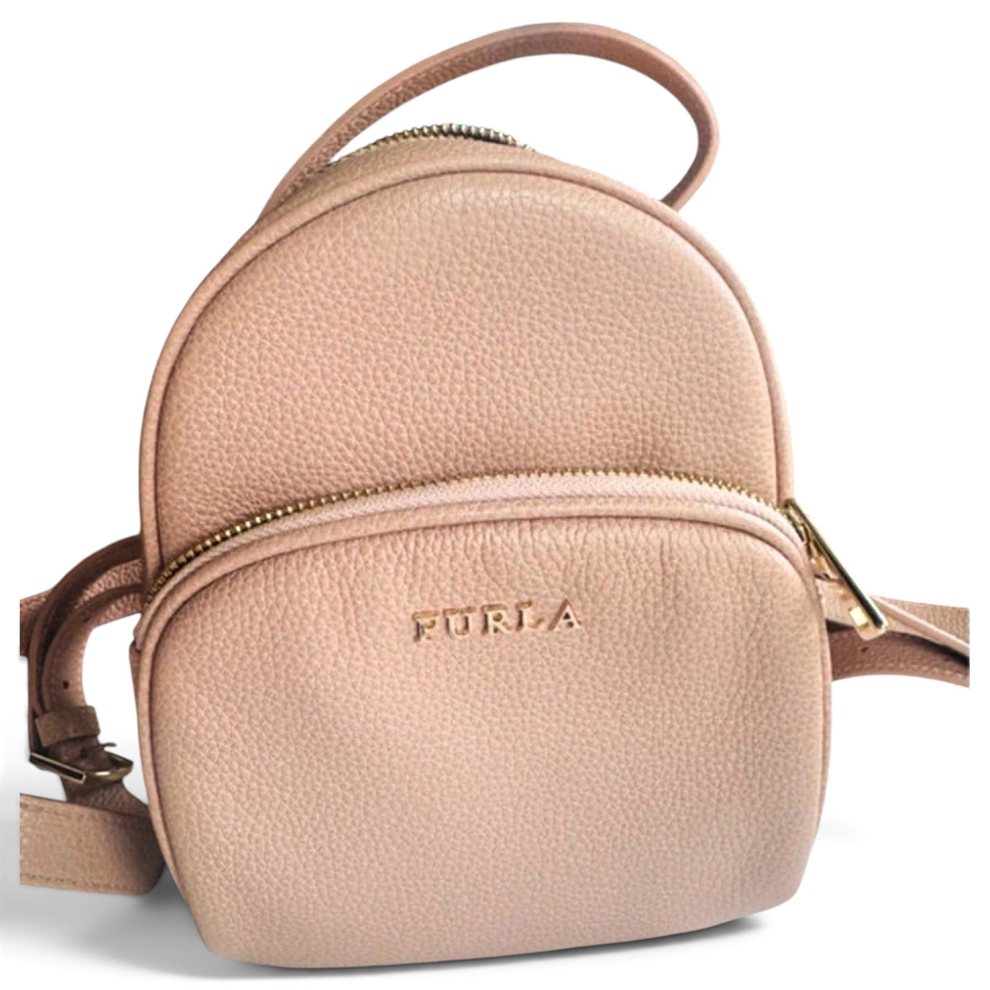 Leather backpack