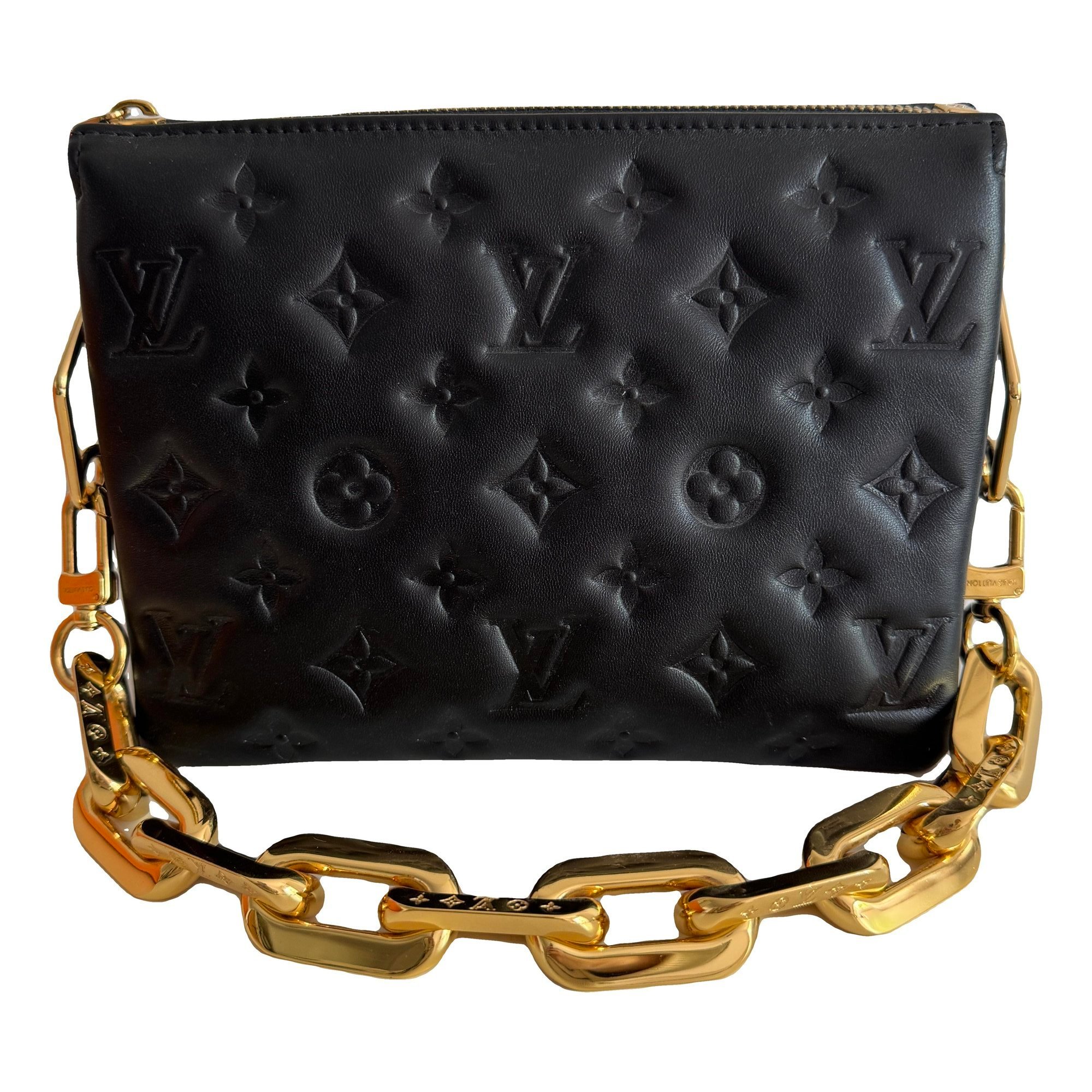 Coussin leather handbag