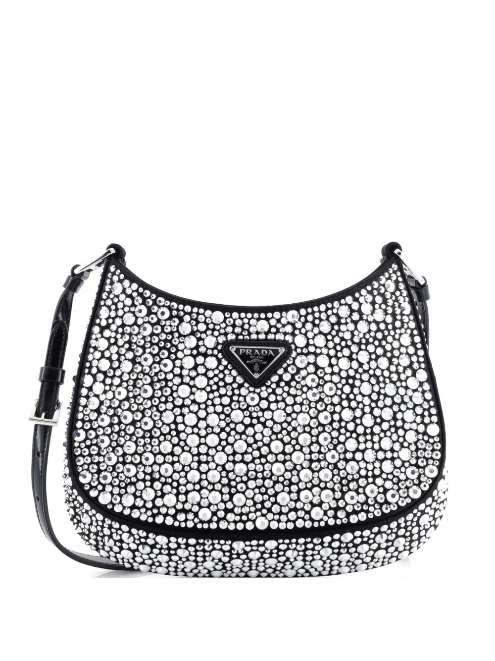 Cleo Shoulder Bag Crystal Embellished Satin Small crossbody bag