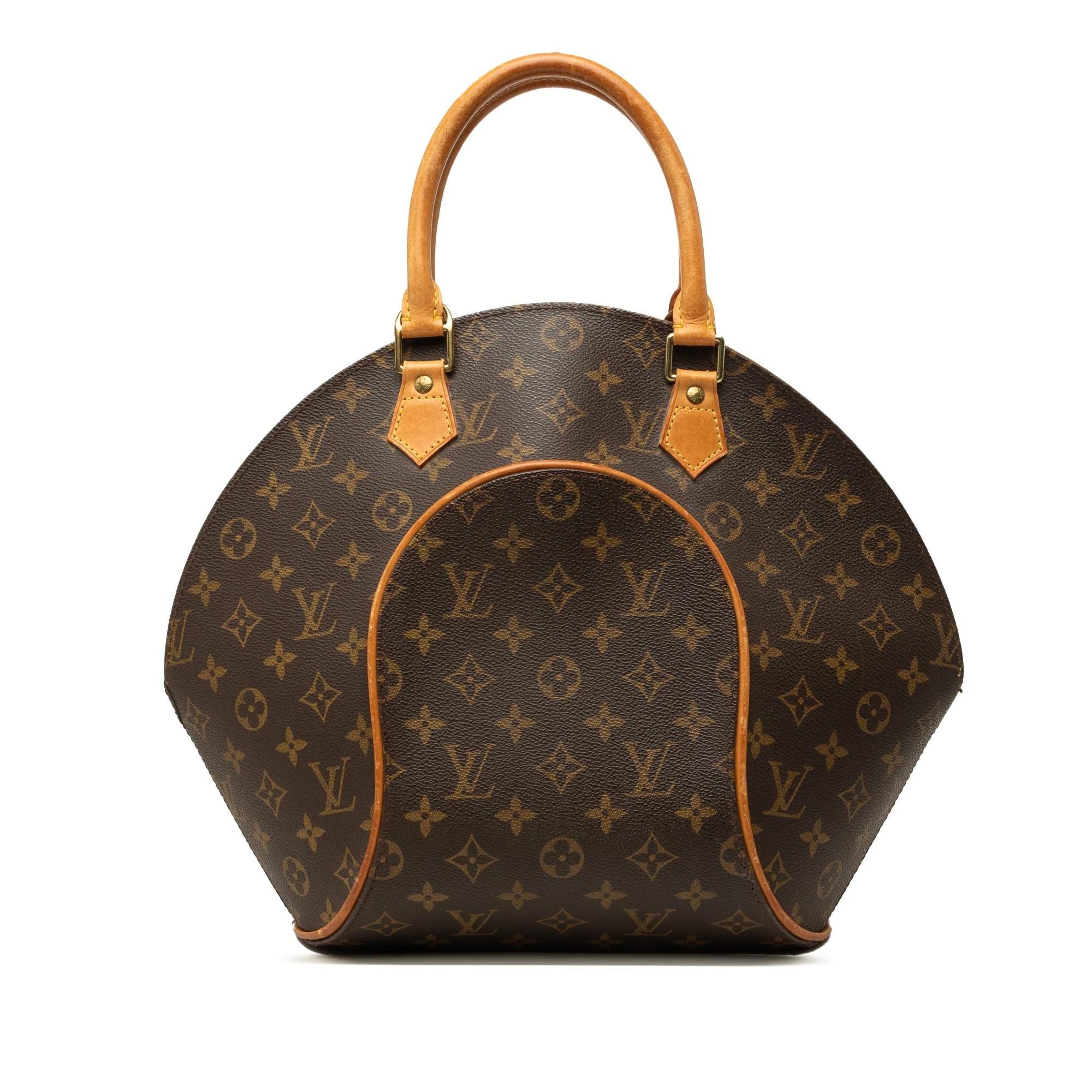 Ellipse leather handbag