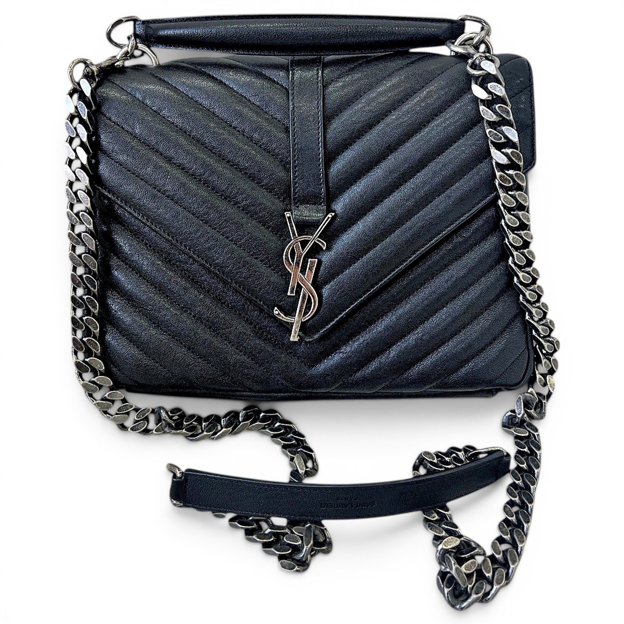 Collége monogramme leather handbag
