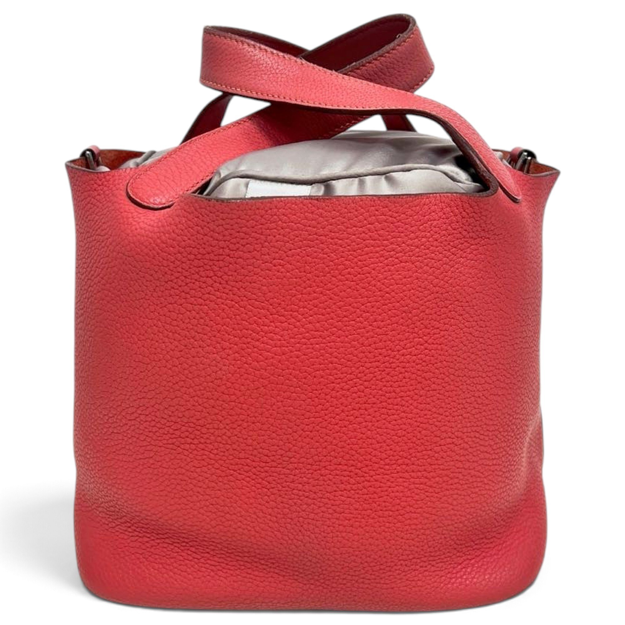 Picotin leather tote