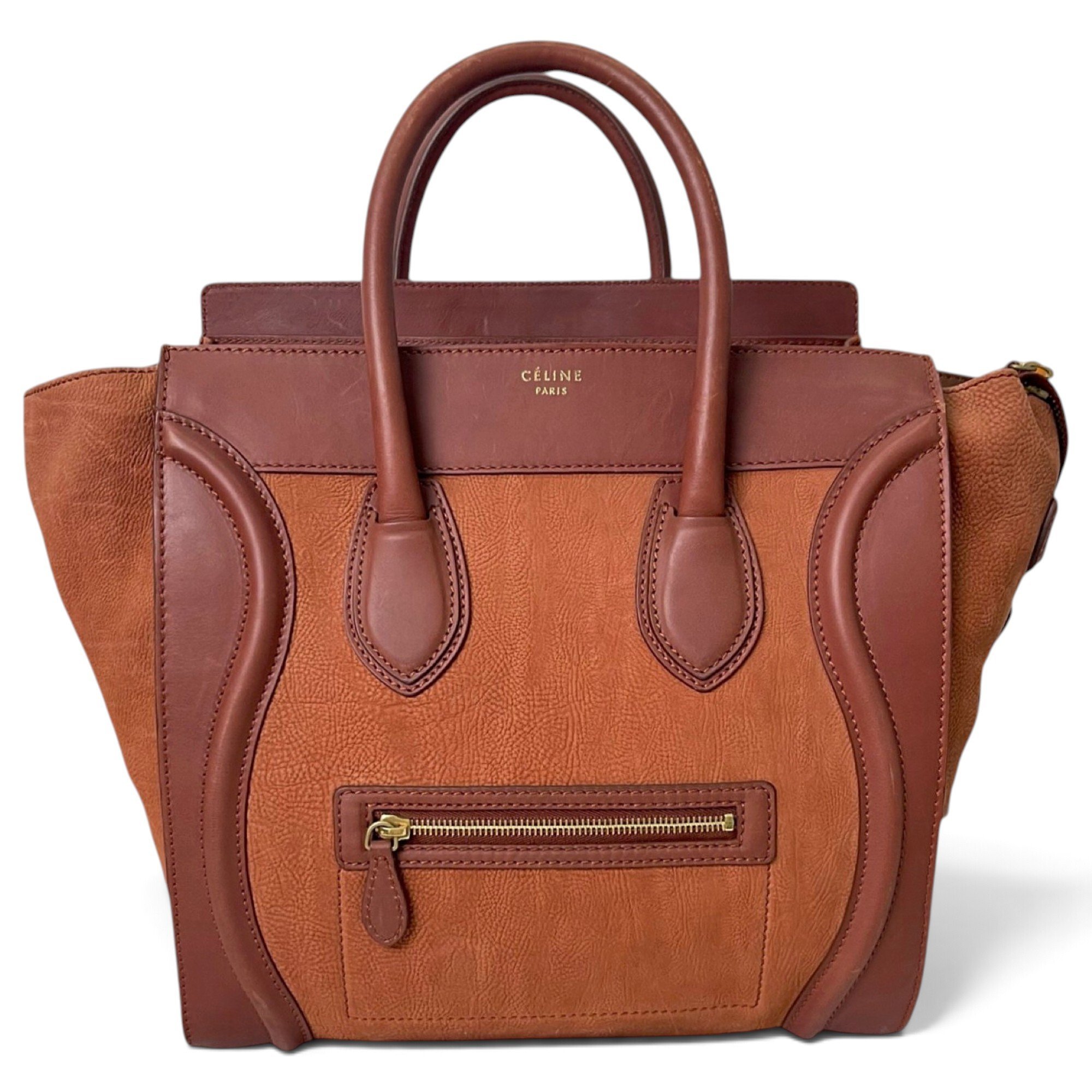 Luggage leather handbag