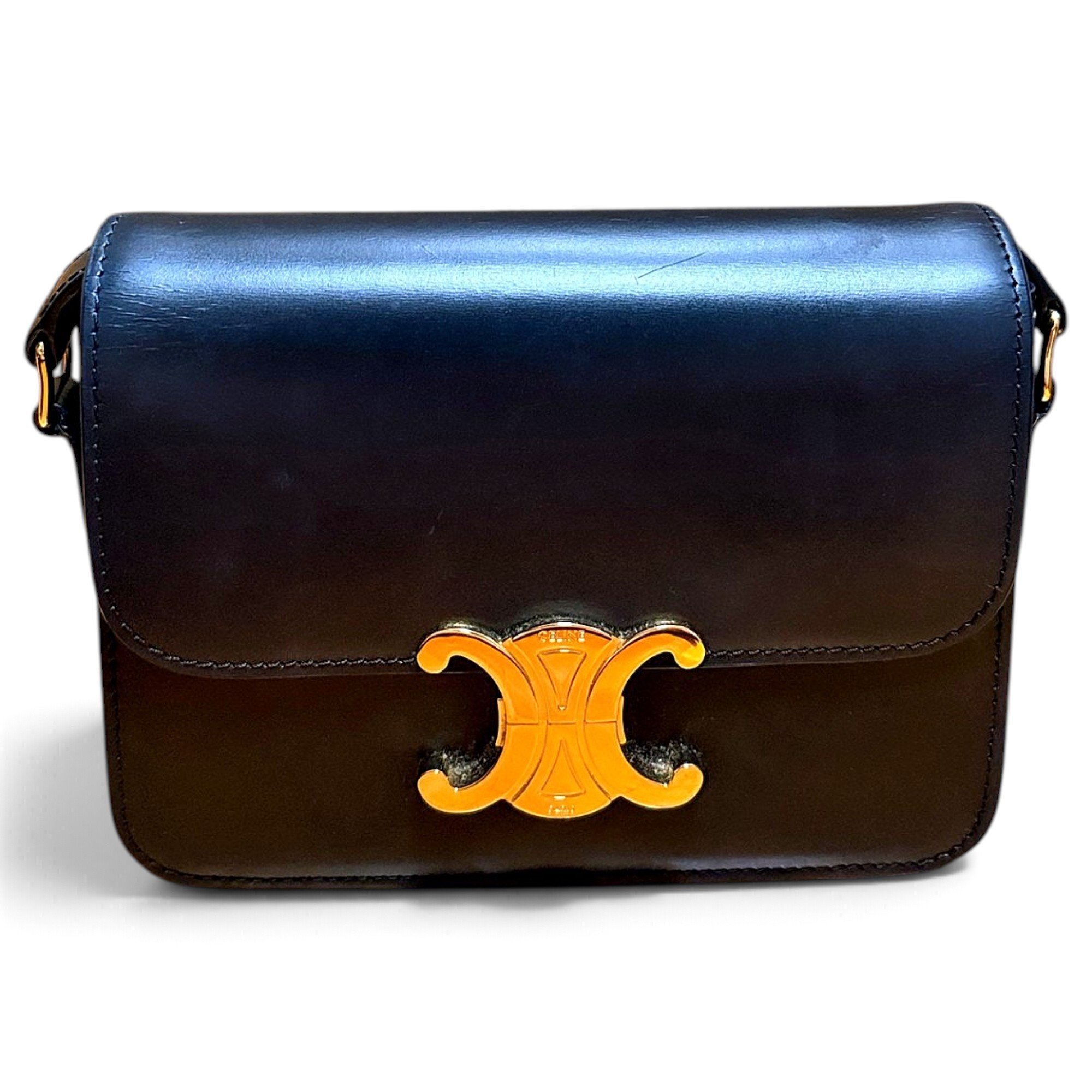 Triomphe leather crossbody bag