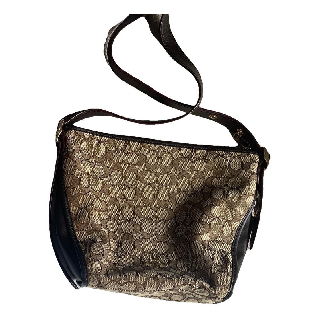 Signature Sufflette cloth clutch bag