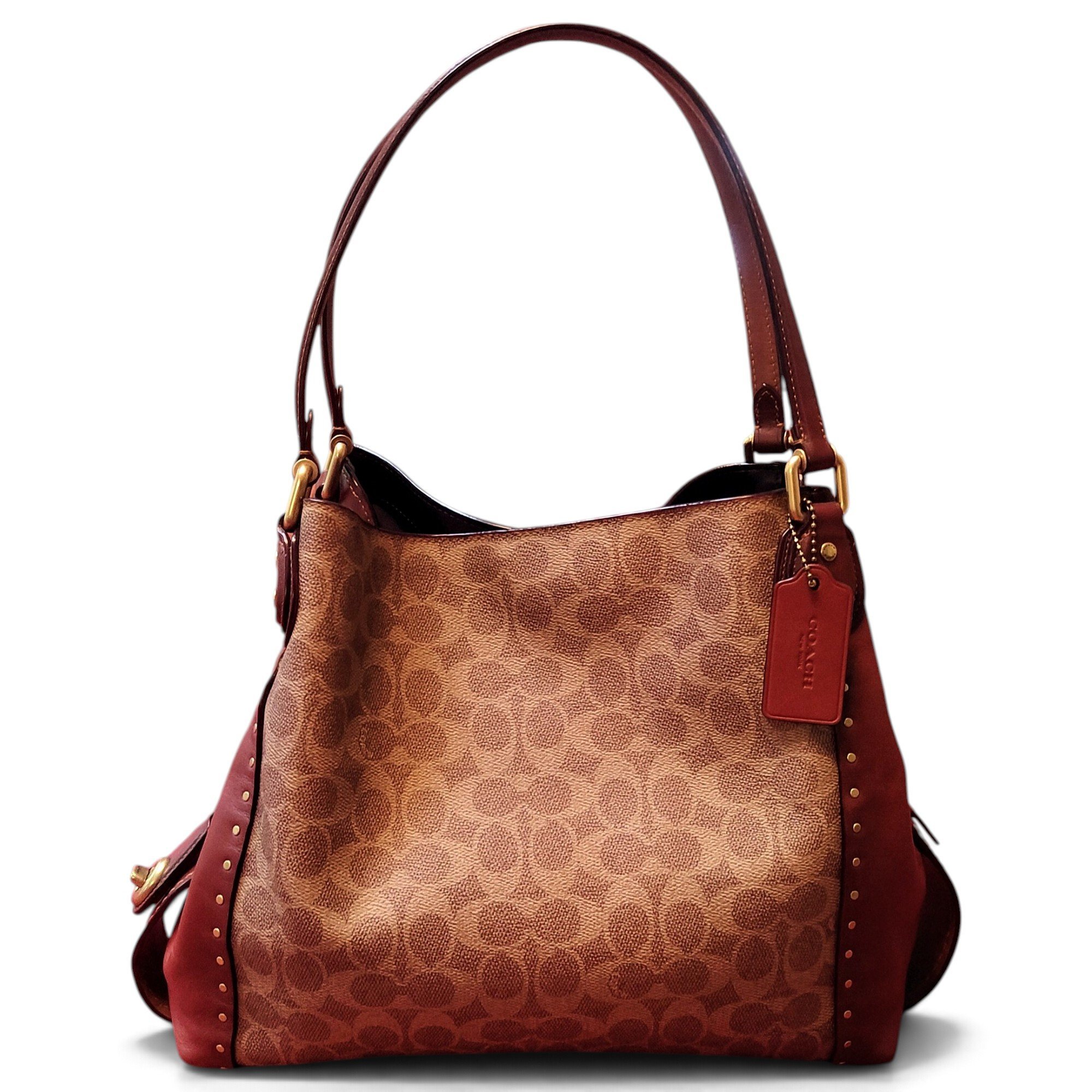 Coach Edie leather handbag